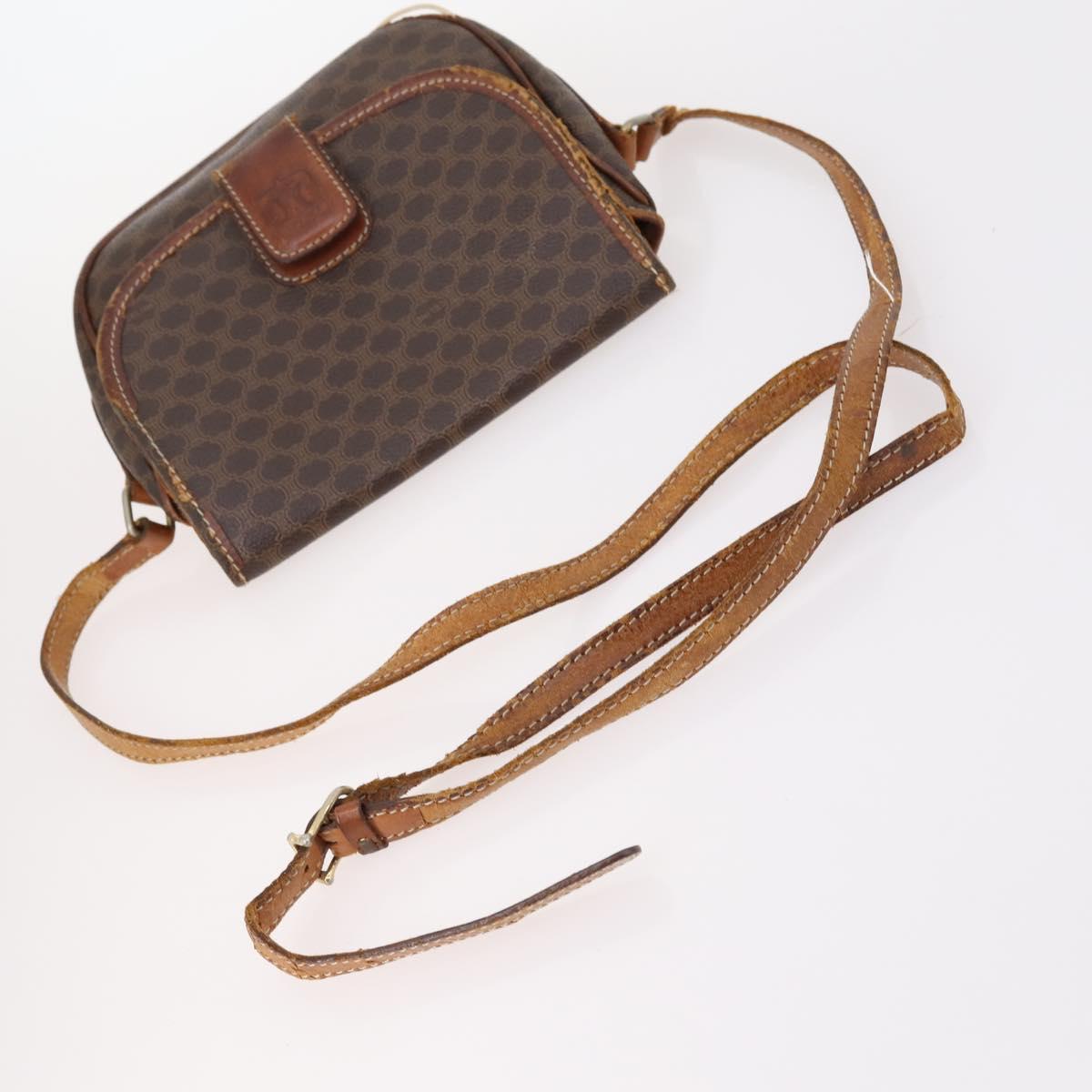 CELINE Macadam Canvas Hand Bag PVC Canvas 6Set Beige Navy black Auth bs30037