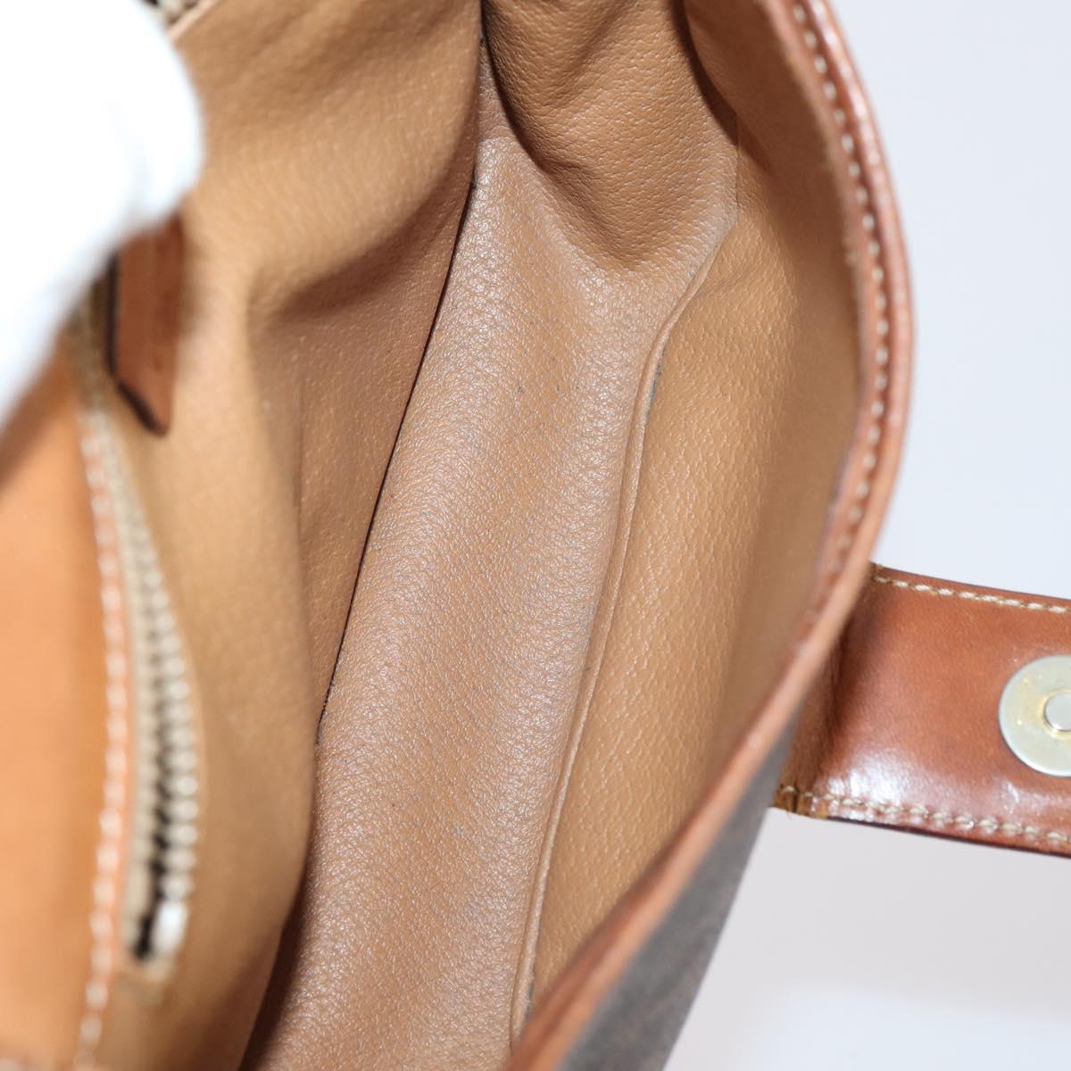 CELINE Macadam Canvas Hand Bag PVC Canvas 6Set Beige Navy black Auth bs30037