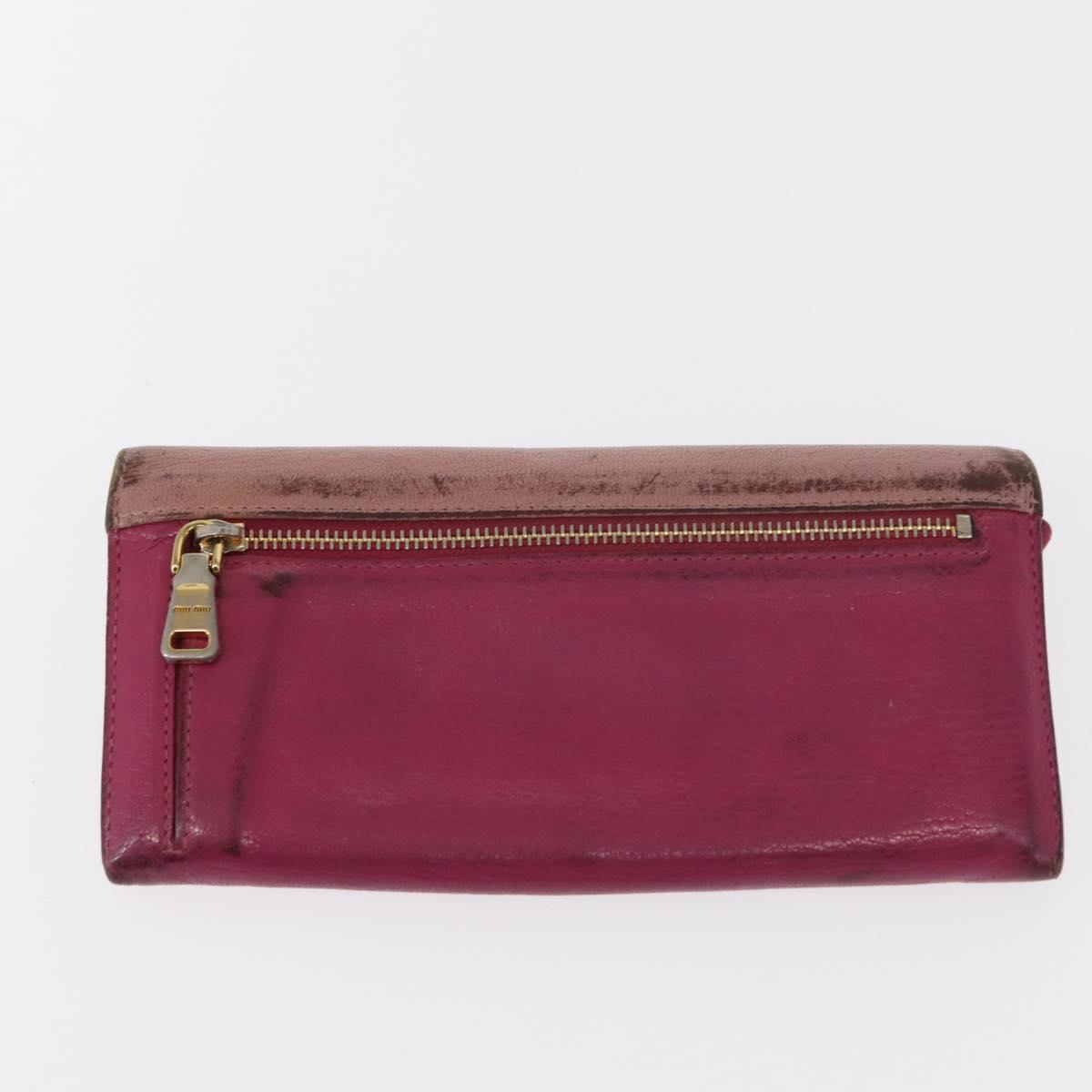 Miu Miu Matelasse Wallet Leather 7Set Blue Black beige Auth bs30046