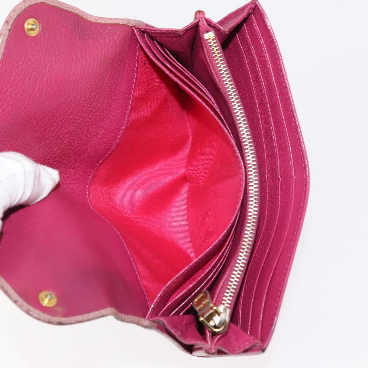 Miu Miu Matelasse Wallet Leather 7Set Blue Black beige Auth bs30046