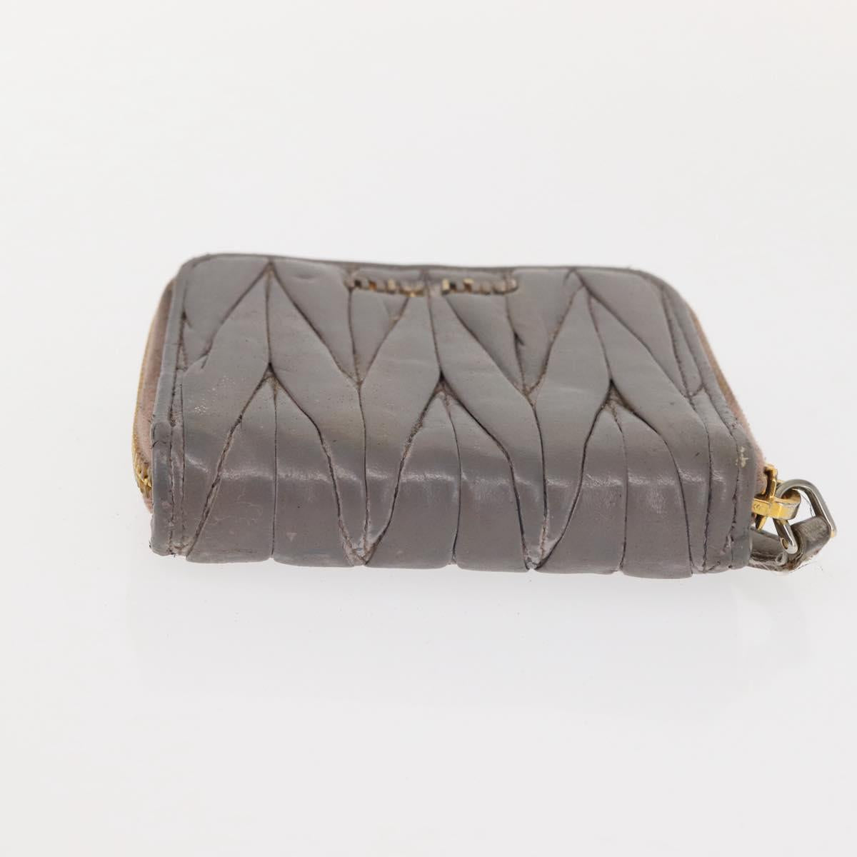 Miu Miu Matelasse Wallet Leather 7Set Blue Black beige Auth bs30046