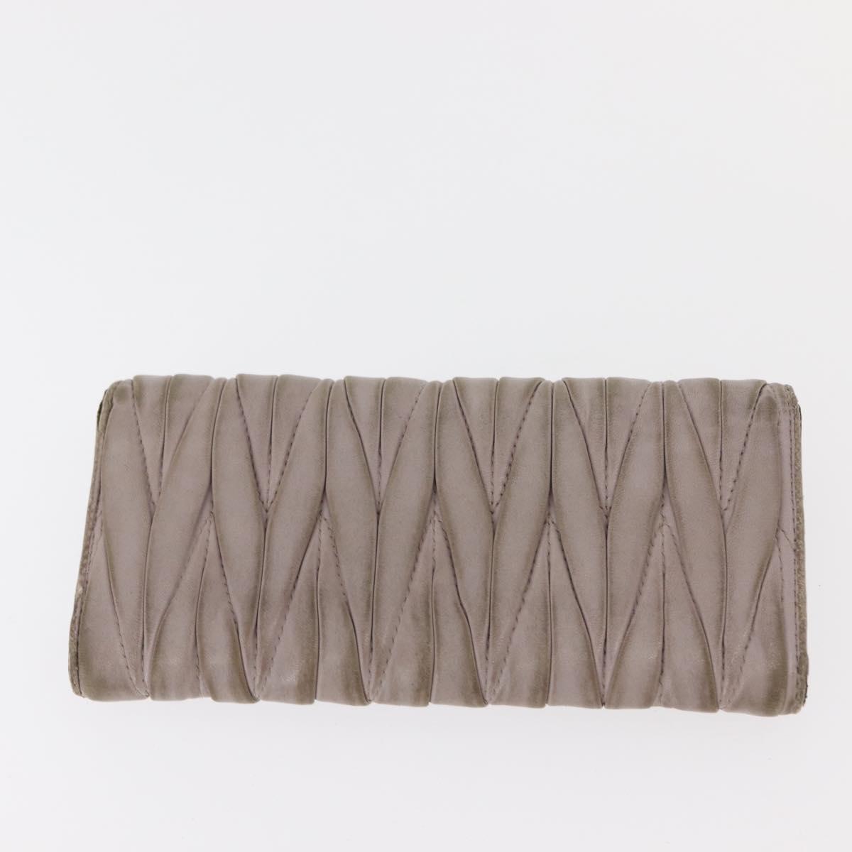 Miu Miu Matelasse Wallet Leather 7Set Blue Black beige Auth bs30046