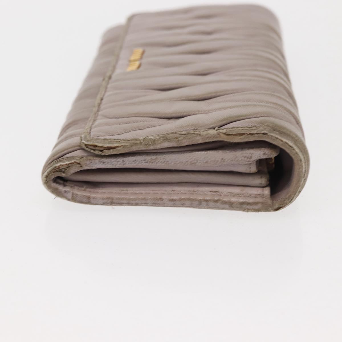 Miu Miu Matelasse Wallet Leather 7Set Blue Black beige Auth bs30046