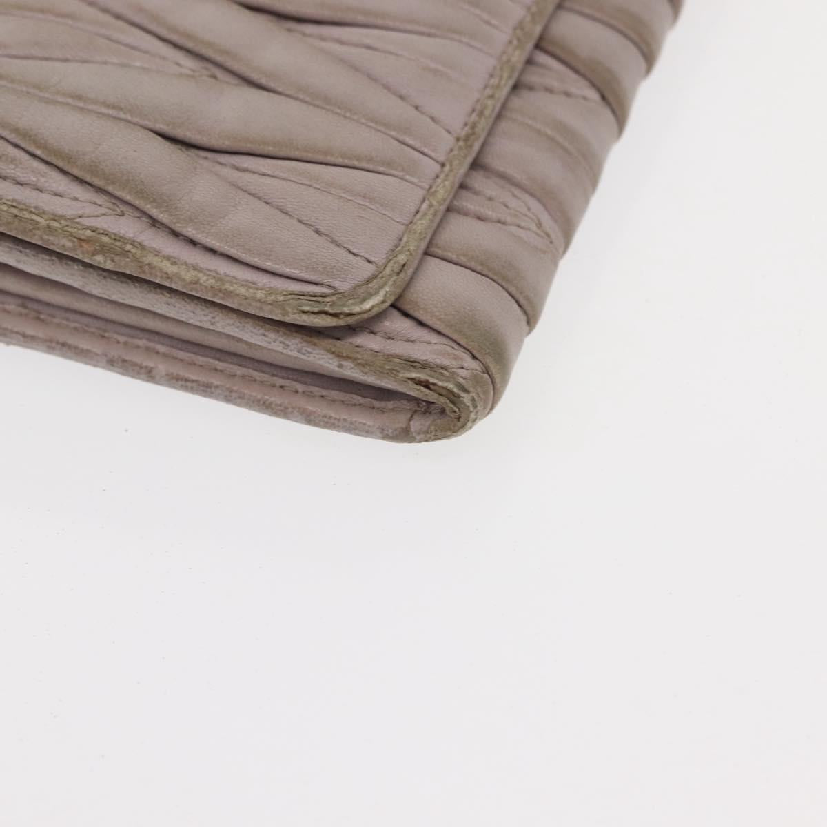 Miu Miu Matelasse Wallet Leather 7Set Blue Black beige Auth bs30046