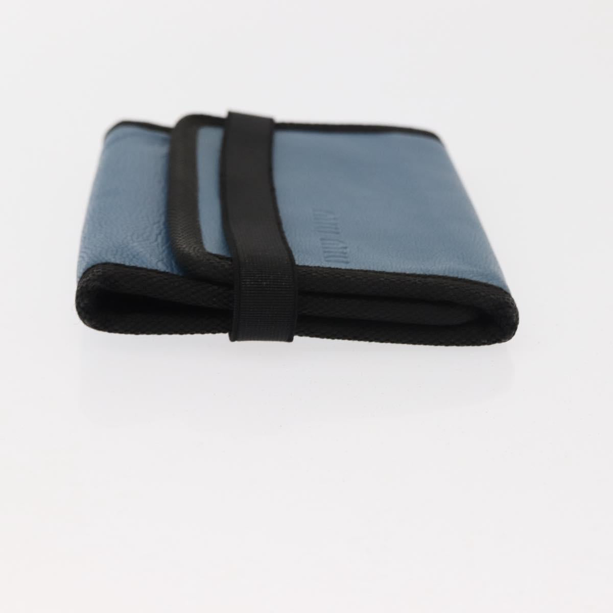 Miu Miu Matelasse Wallet Leather 7Set Blue Black beige Auth bs30046