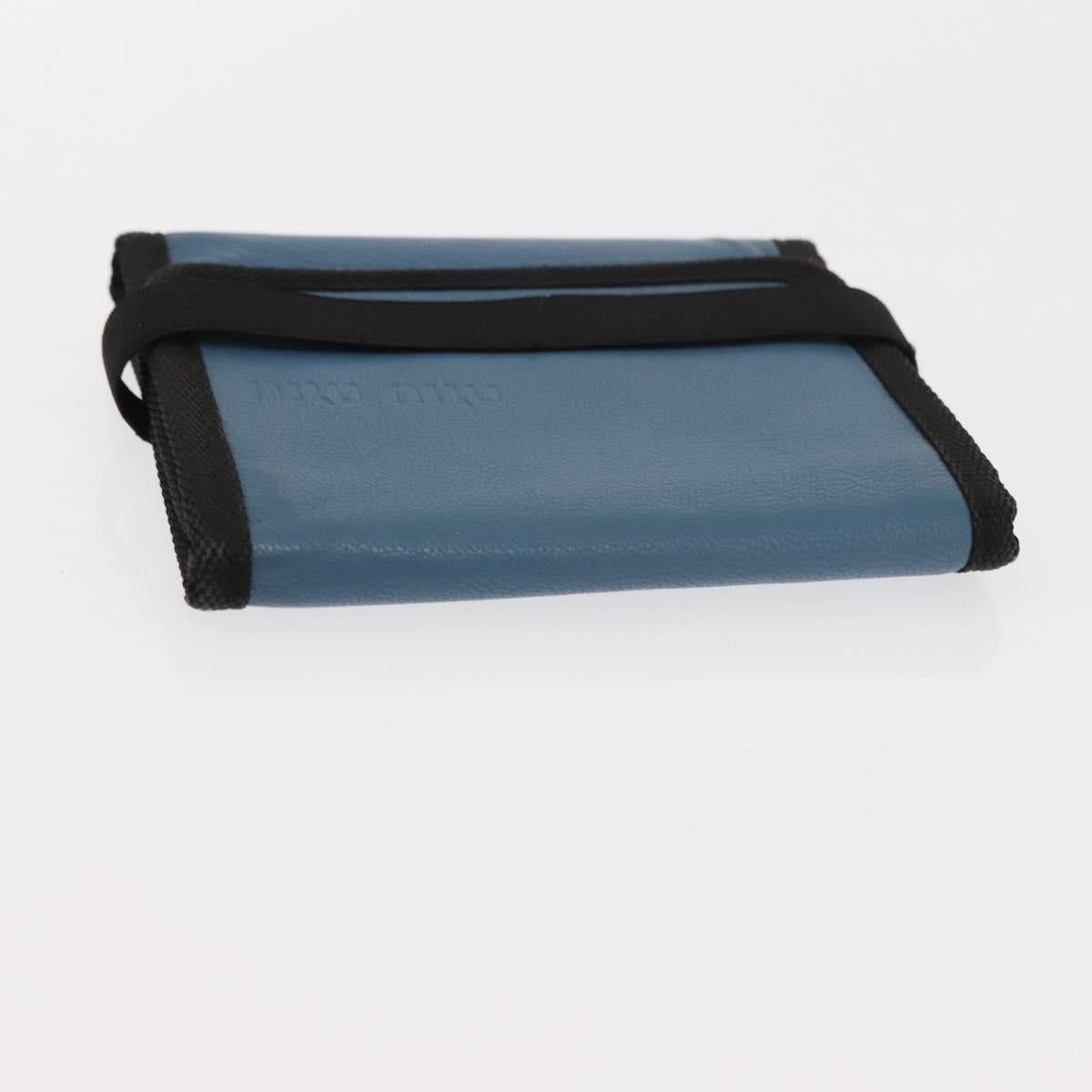 Miu Miu Matelasse Wallet Leather 7Set Blue Black beige Auth bs30046