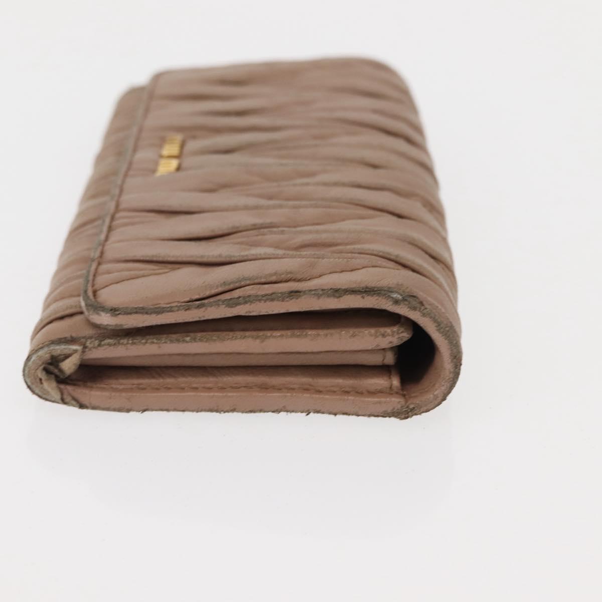 Miu Miu Matelasse Wallet Leather 7Set Blue Black beige Auth bs30046