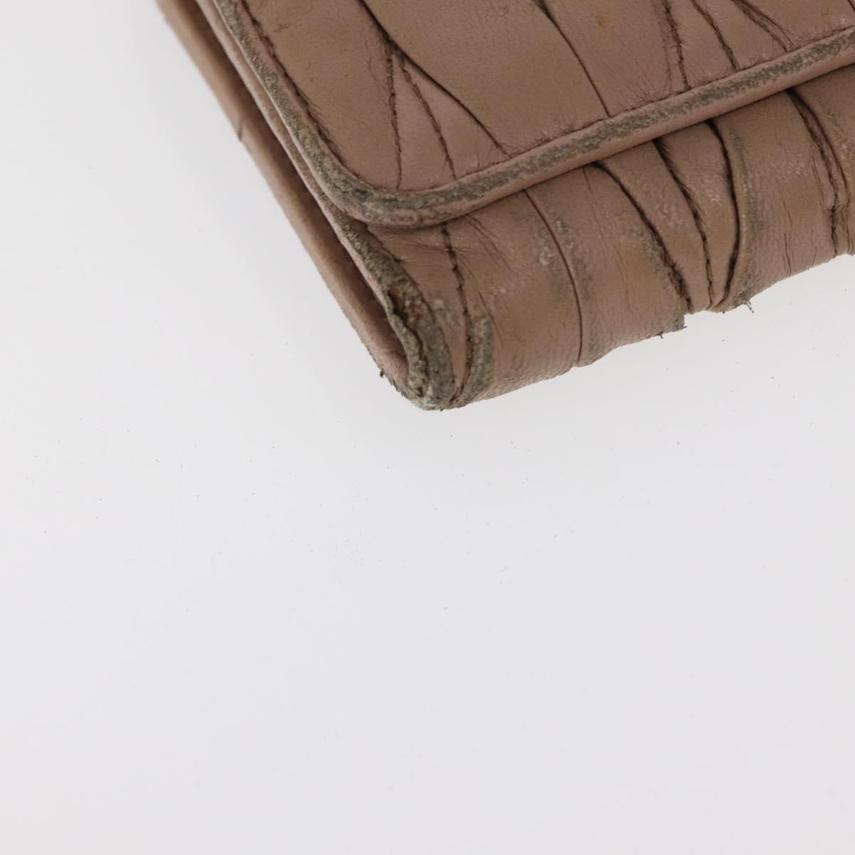 Miu Miu Matelasse Wallet Leather 7Set Blue Black beige Auth bs30046