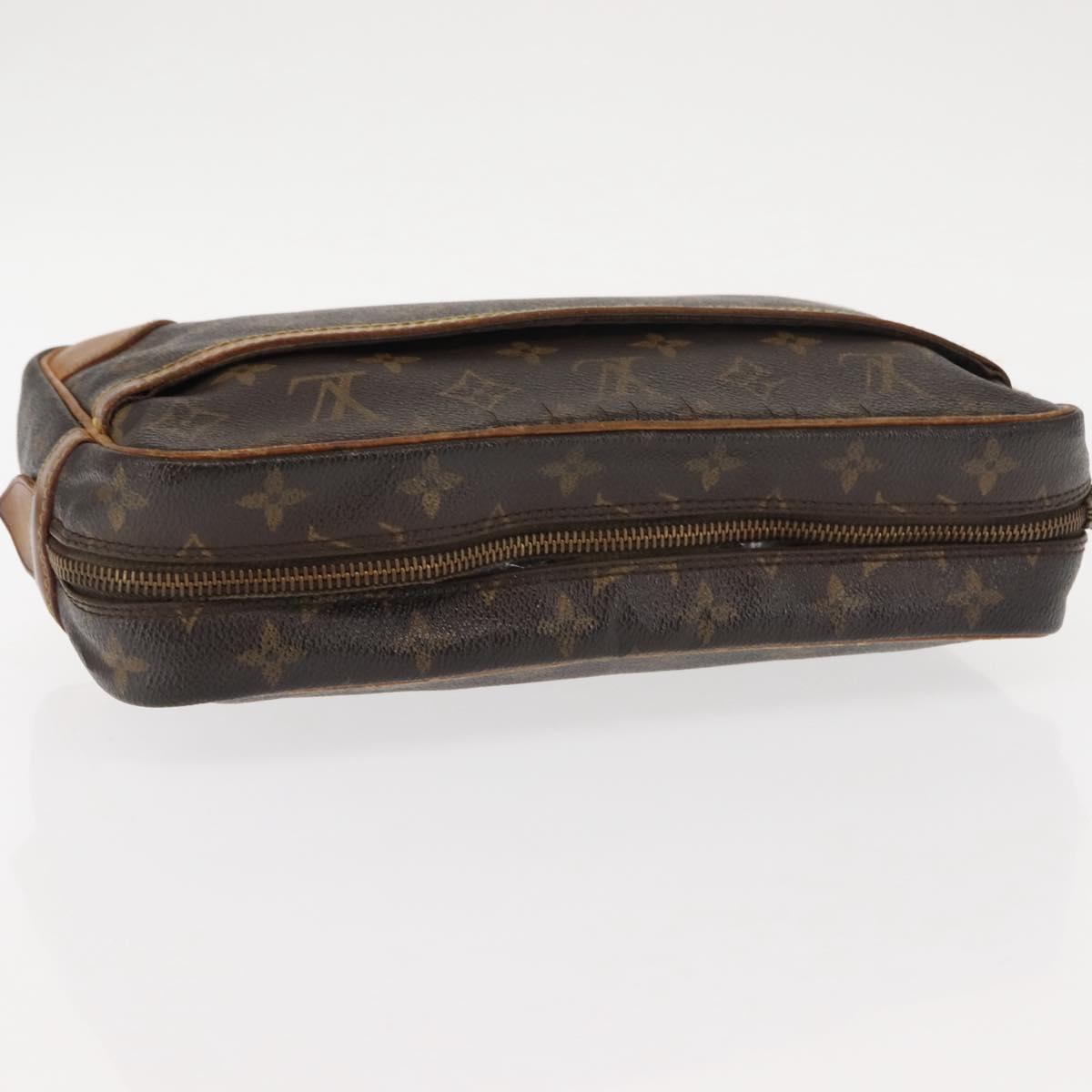 LOUIS VUITTON Monogram Compiegne 28 Clutch Bag M51845 LV Auth bs30051