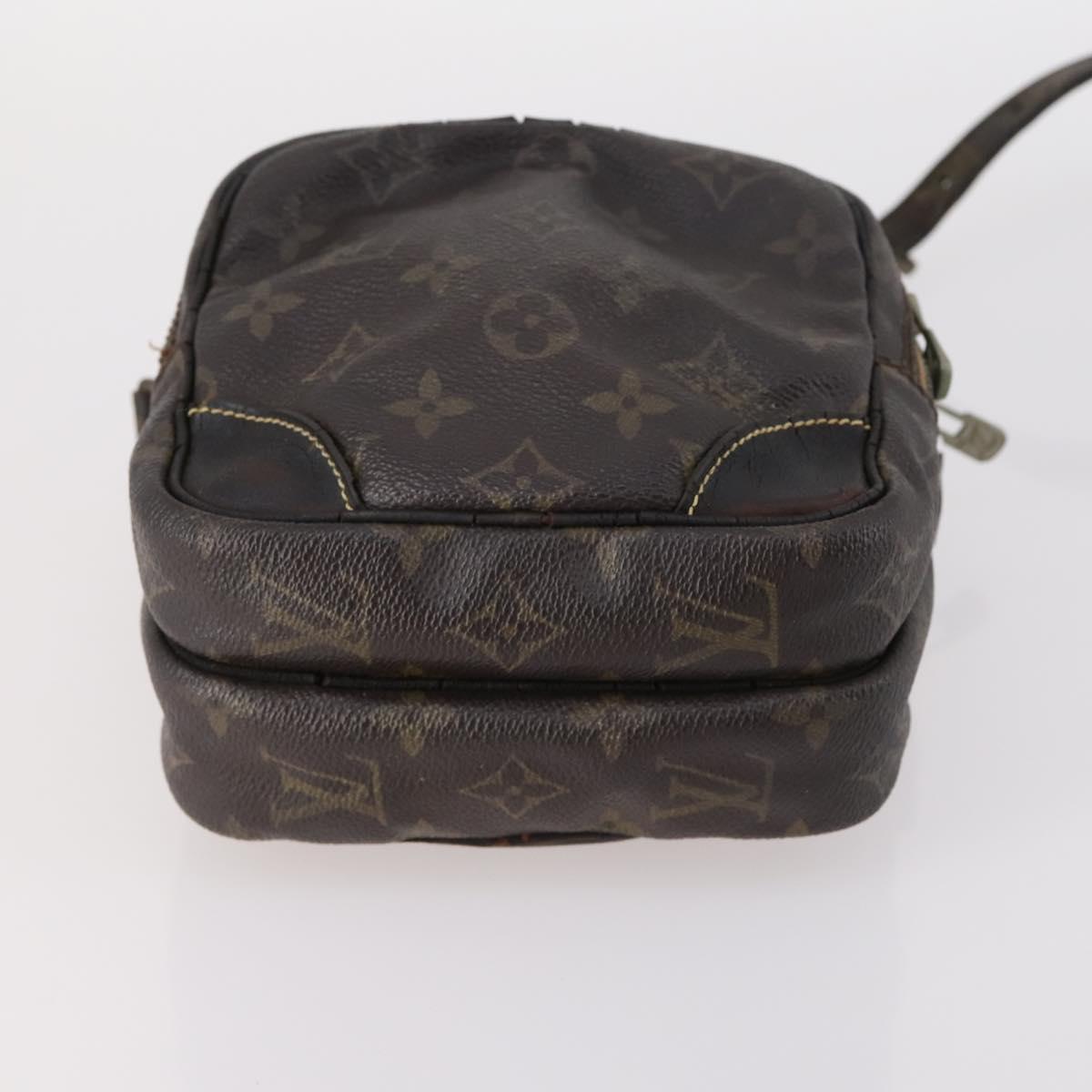 LOUIS VUITTON Shoulder Bag Leather Nylon 4Set Green LV Auth bs30052