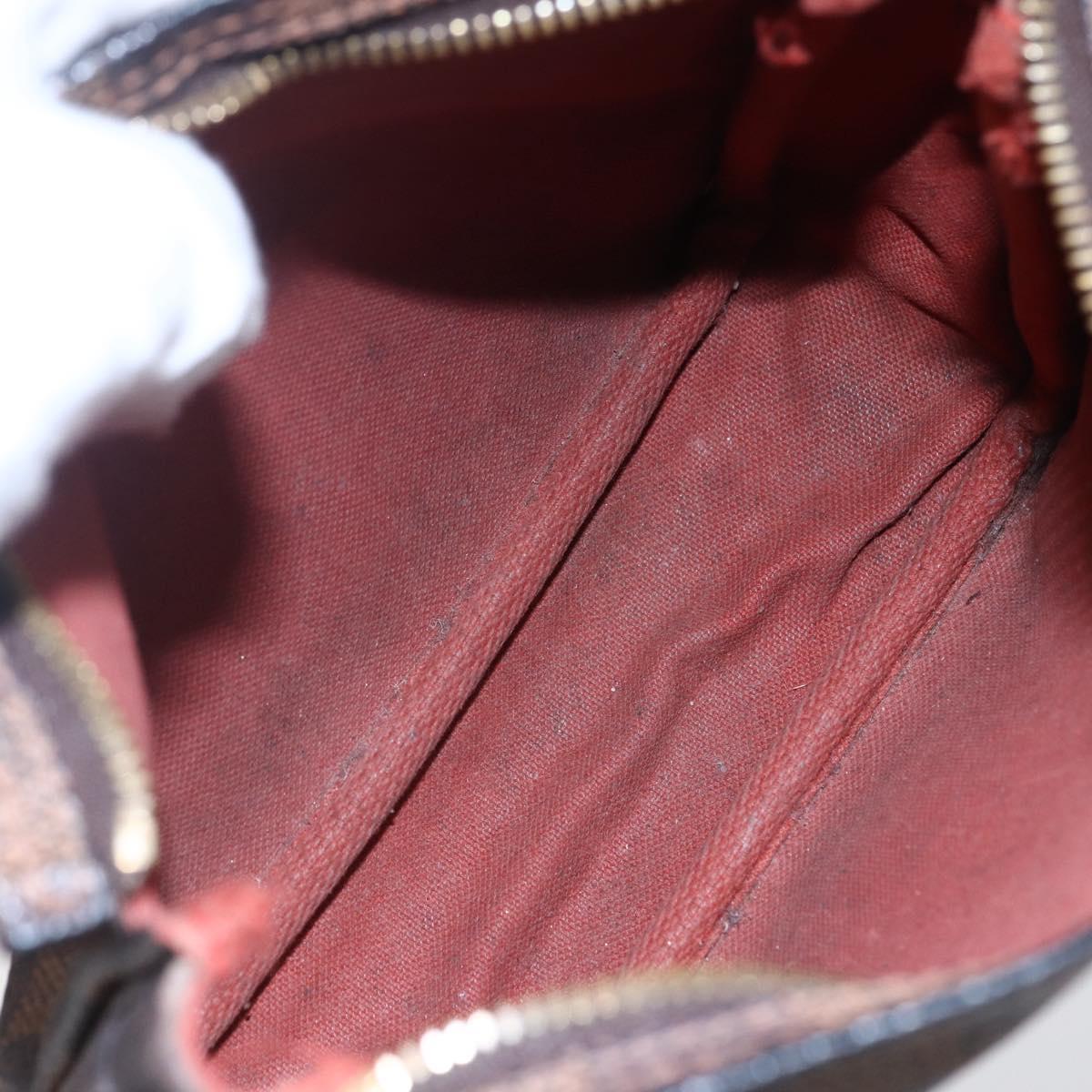 LOUIS VUITTON Damier Ebene Trousse makeup Pouch N51982 LV Auth bs30056