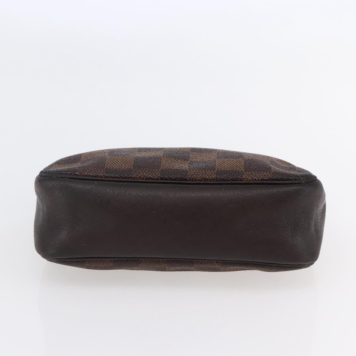 LOUIS VUITTON Damier Ebene Trousse makeup Pouch N51982 LV Auth bs30056