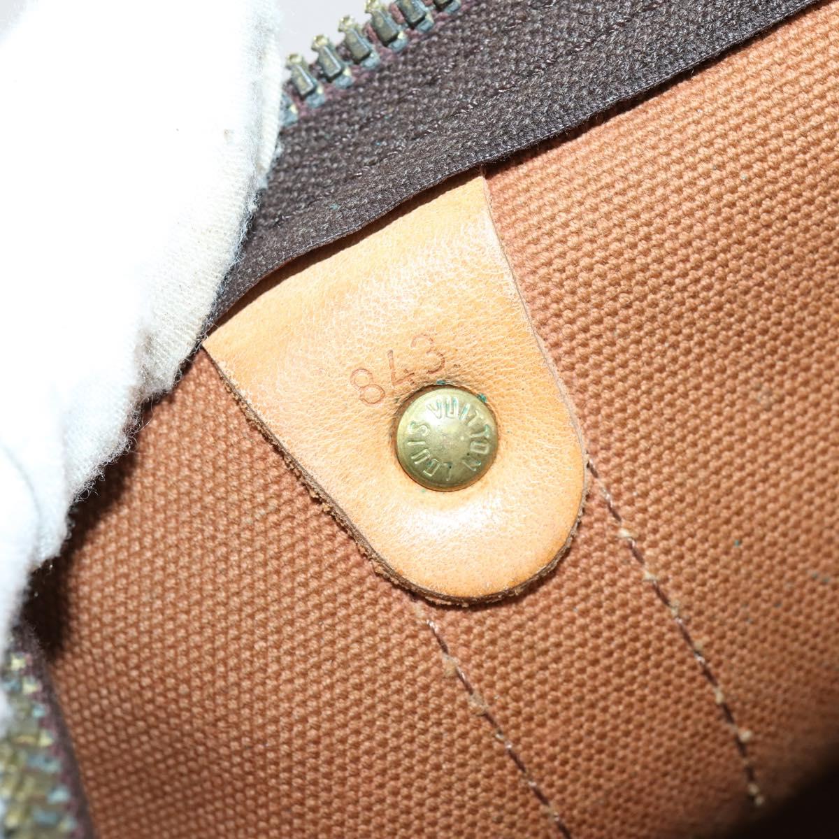 LOUIS VUITTON Monogram Keepall 55 Boston Bag M41424 LV Auth bs30067