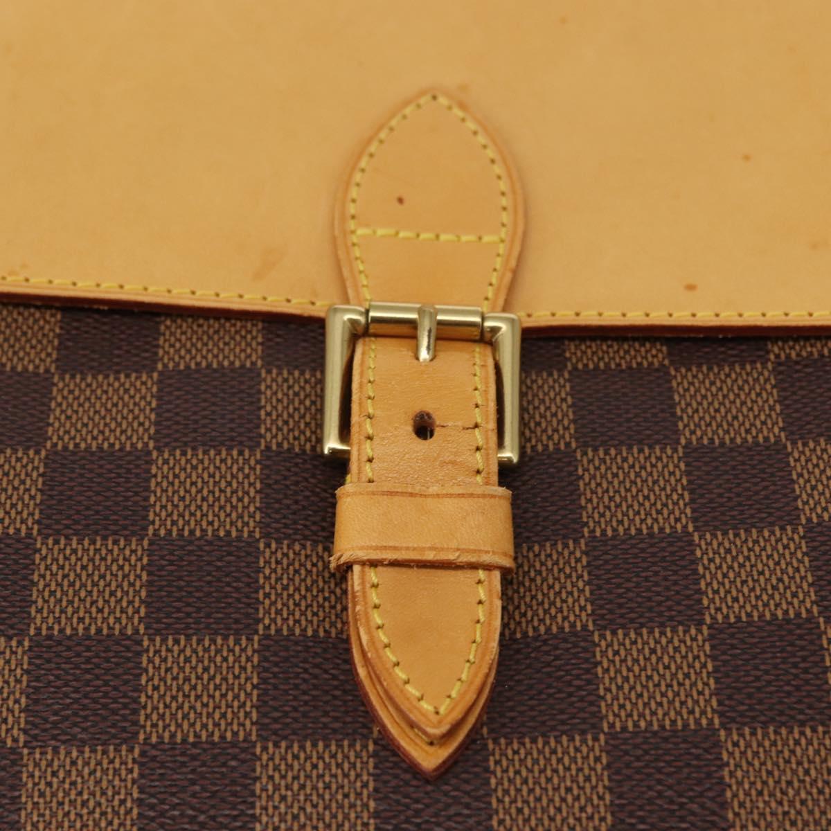 LOUIS VUITTON Damier Ebene Arlucan Backpack N99038 LV Auth bs30076