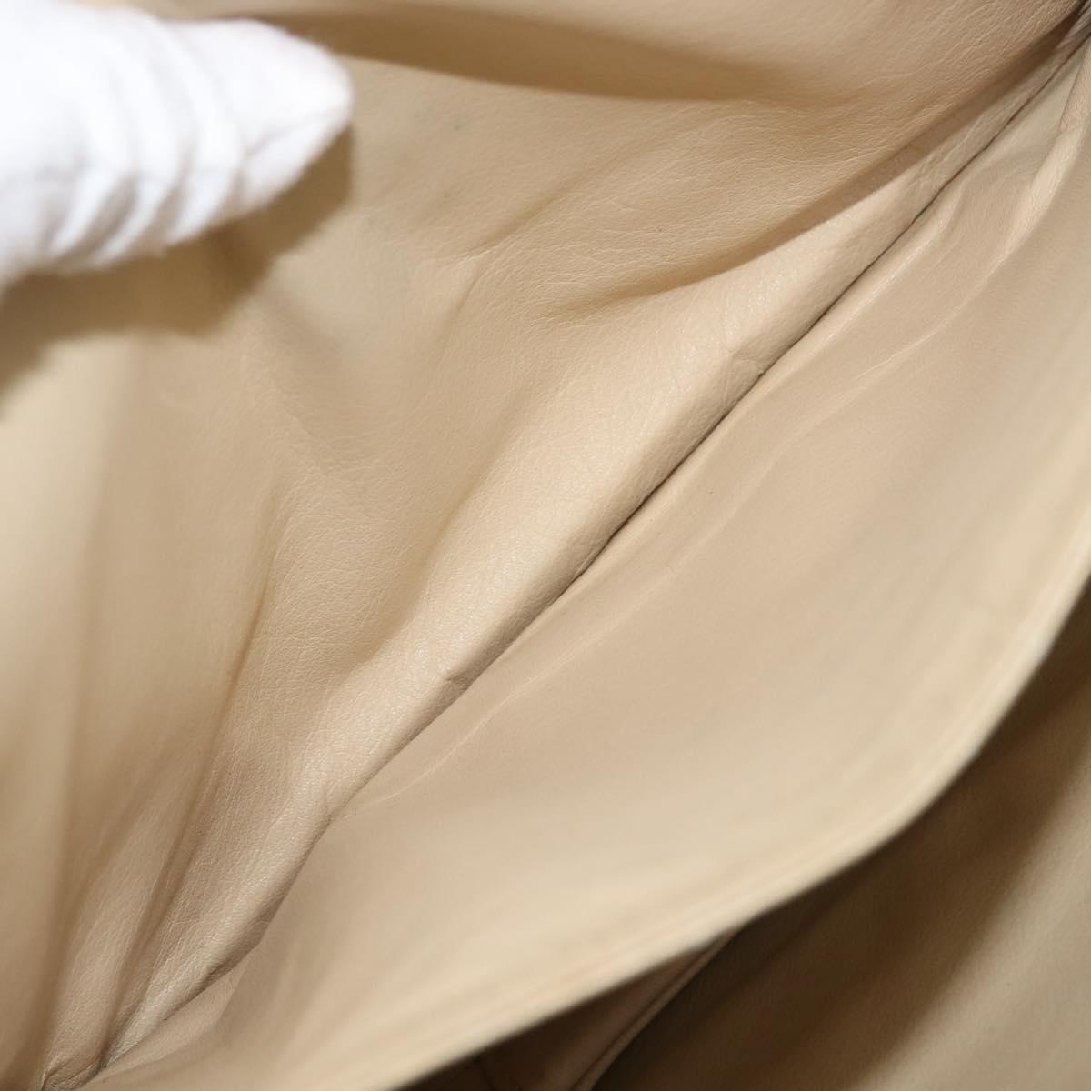 LOEWE Anagram Tote Bag Leather Black Gold Auth bs30079