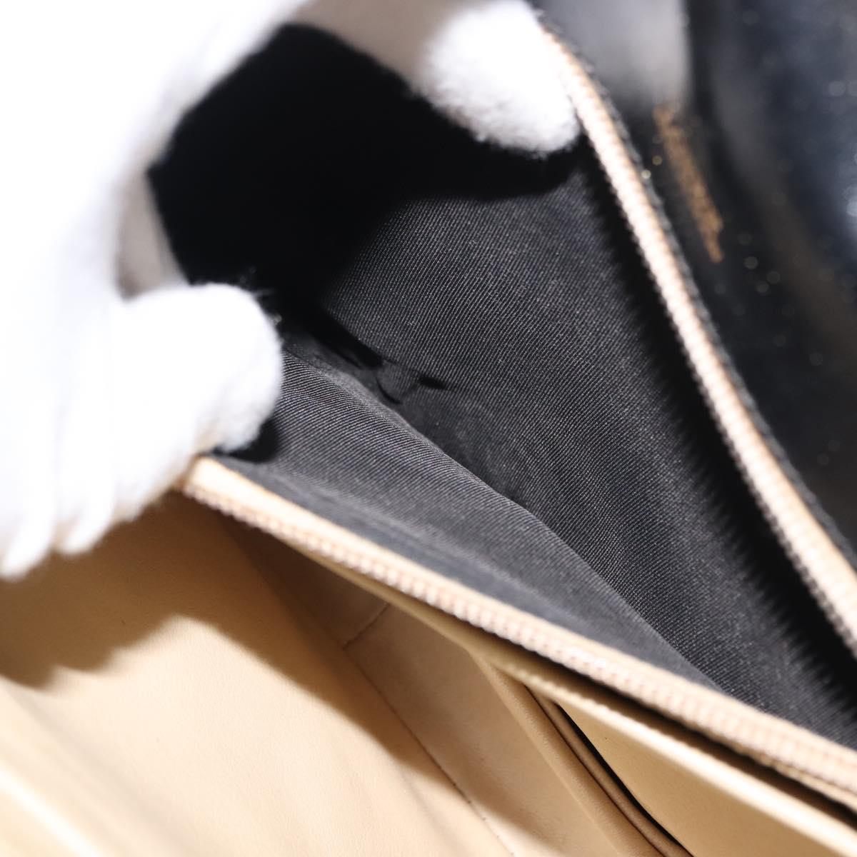 LOEWE Anagram Tote Bag Leather Black Gold Auth bs30079