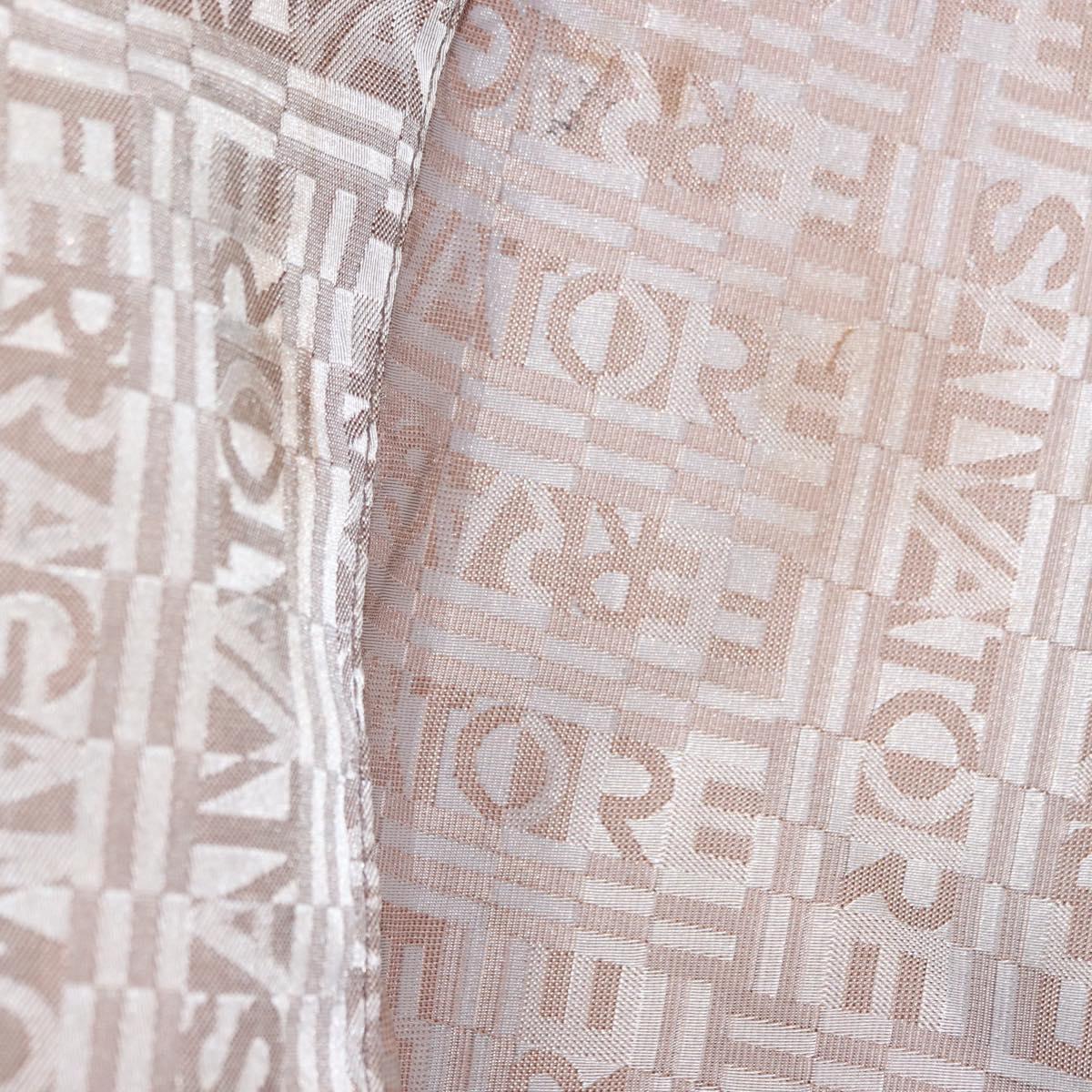 Salvatore Ferragamo Gancini Marissa Tote Bag Leather Beige Silver Auth bs30081