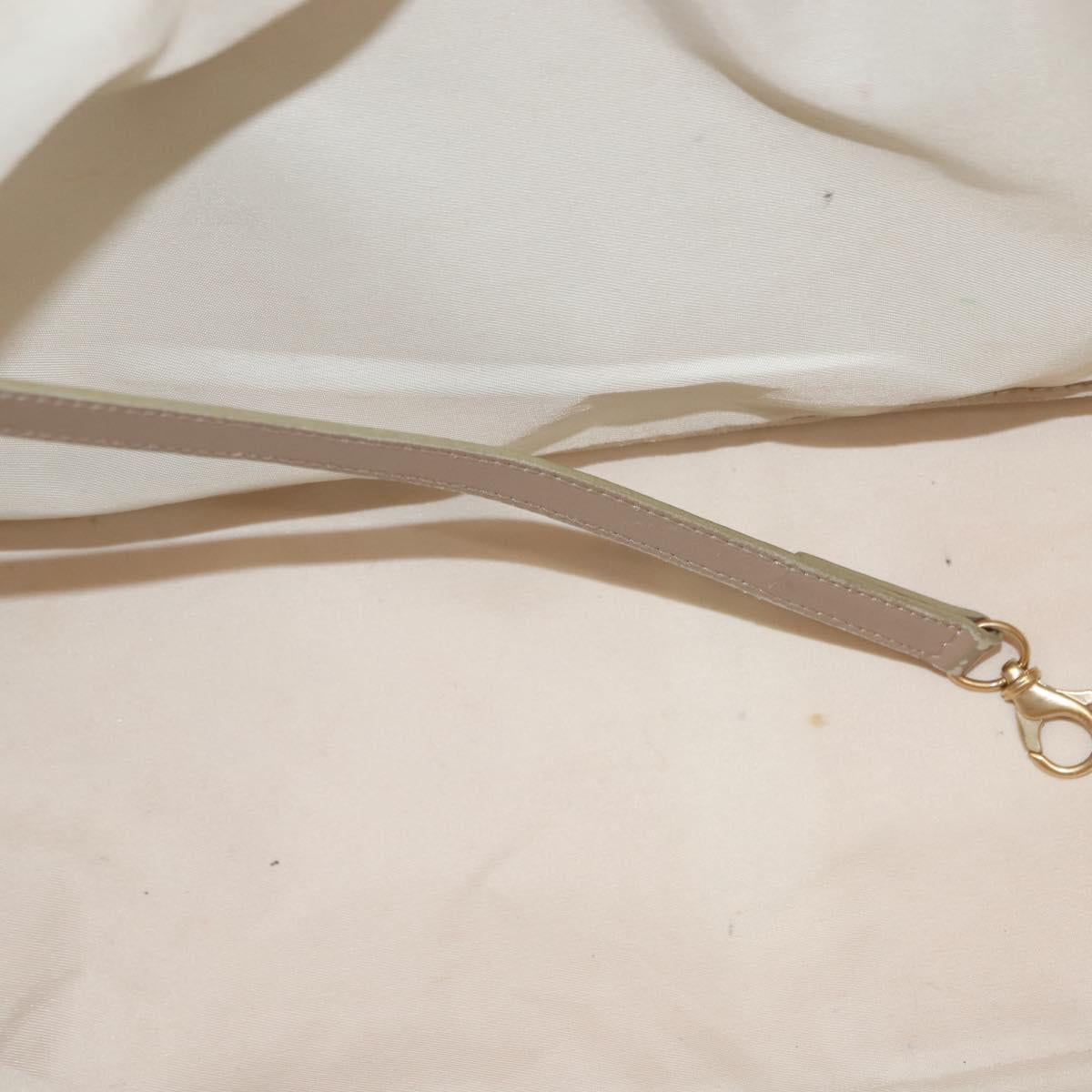 CHANEL New Travel Line Tote Bag Nylon Beige Gold CC Auth bs30087