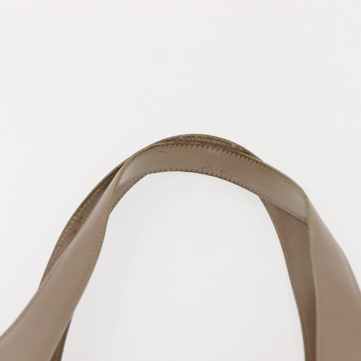 CHANEL New Travel Line Tote Bag Nylon Beige Gold CC Auth bs30087