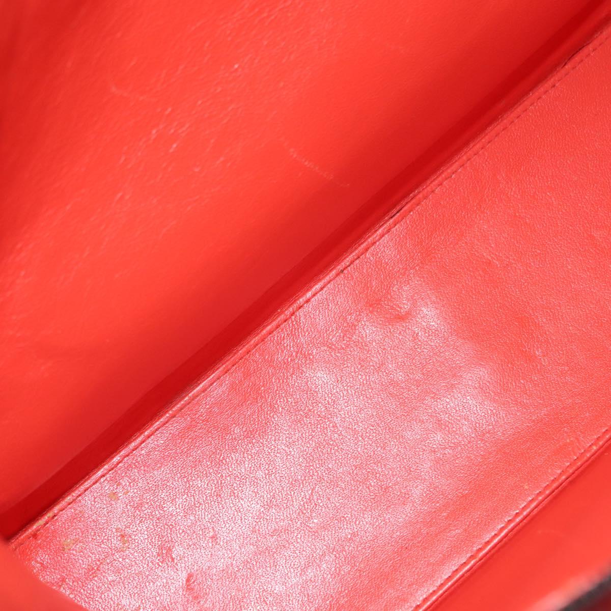 CHANEL Tote Bag Cotton Purple Black CC Auth bs30089