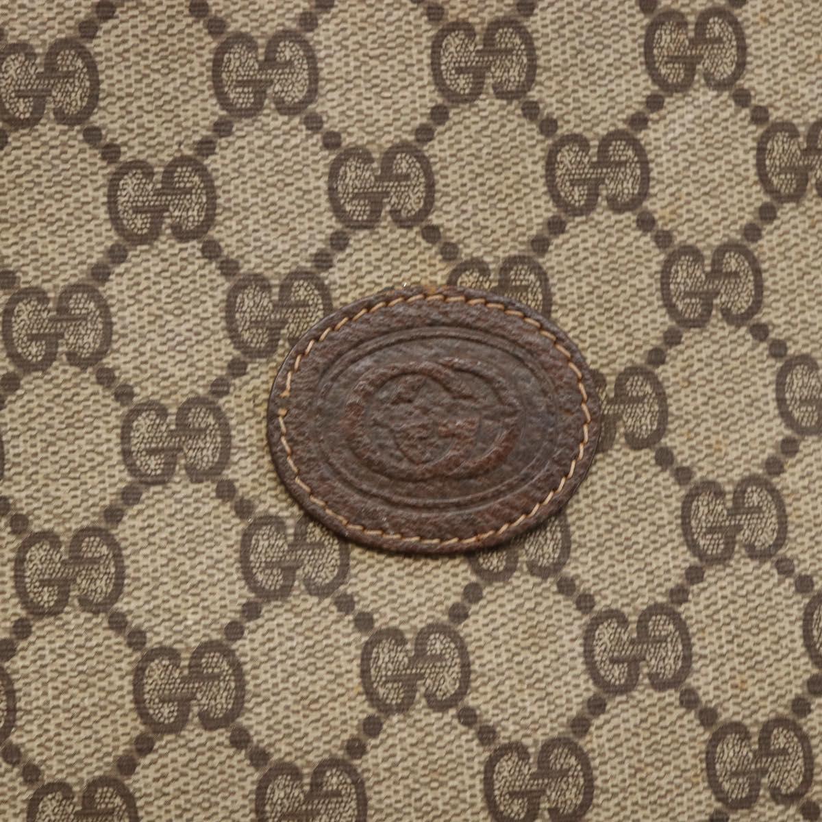 GUCCI GG Supreme Tote Bag PVC Beige 156 02 109 Auth bs30092