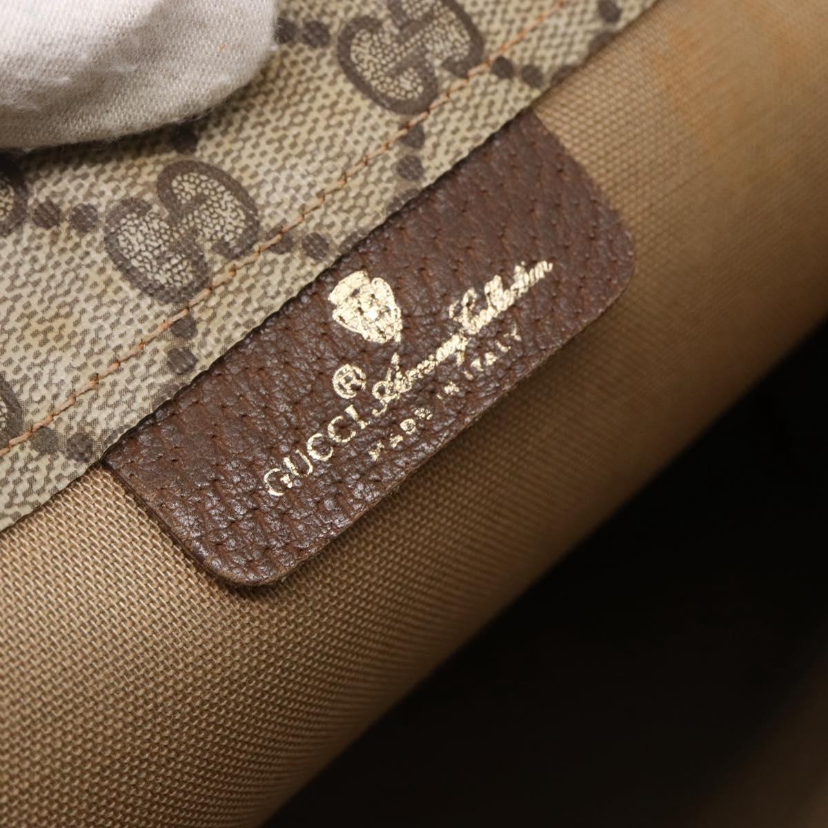 GUCCI GG Supreme Tote Bag PVC Beige 156 02 109 Auth bs30092