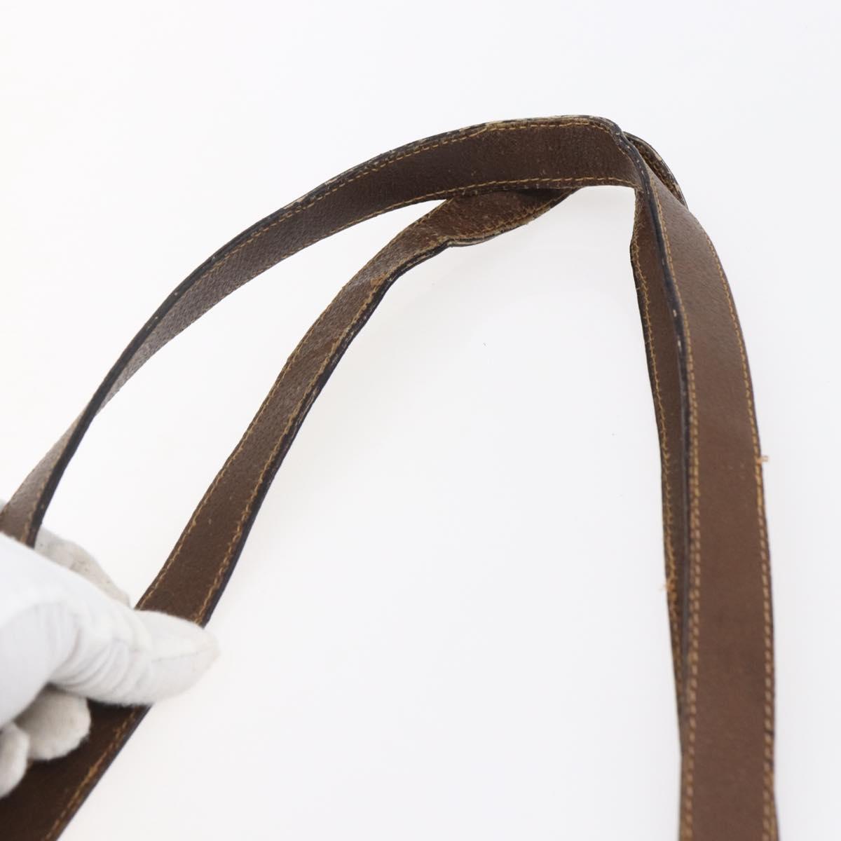 GUCCI GG Supreme Tote Bag PVC Beige 156 02 109 Auth bs30092