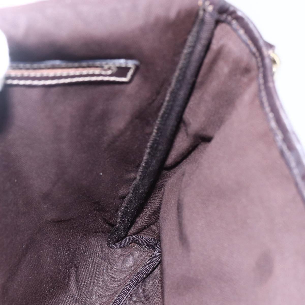 GUCCI GG Supreme Shoulder Bag PVC Leather Beige Gold 223666 Auth bs30094