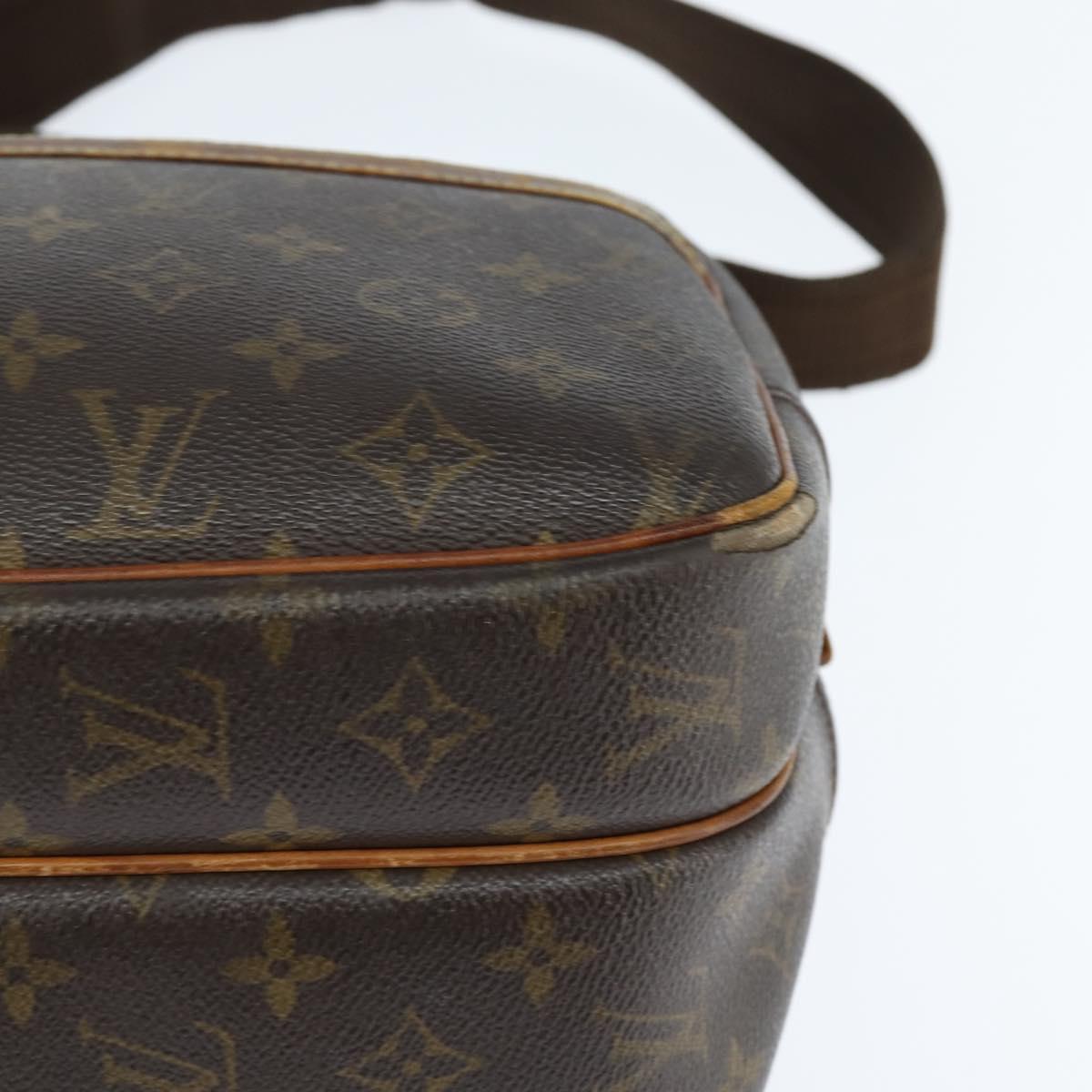 LOUIS VUITTON Monogram Reporter PM Shoulder Bag M45254 LV Auth bs30099