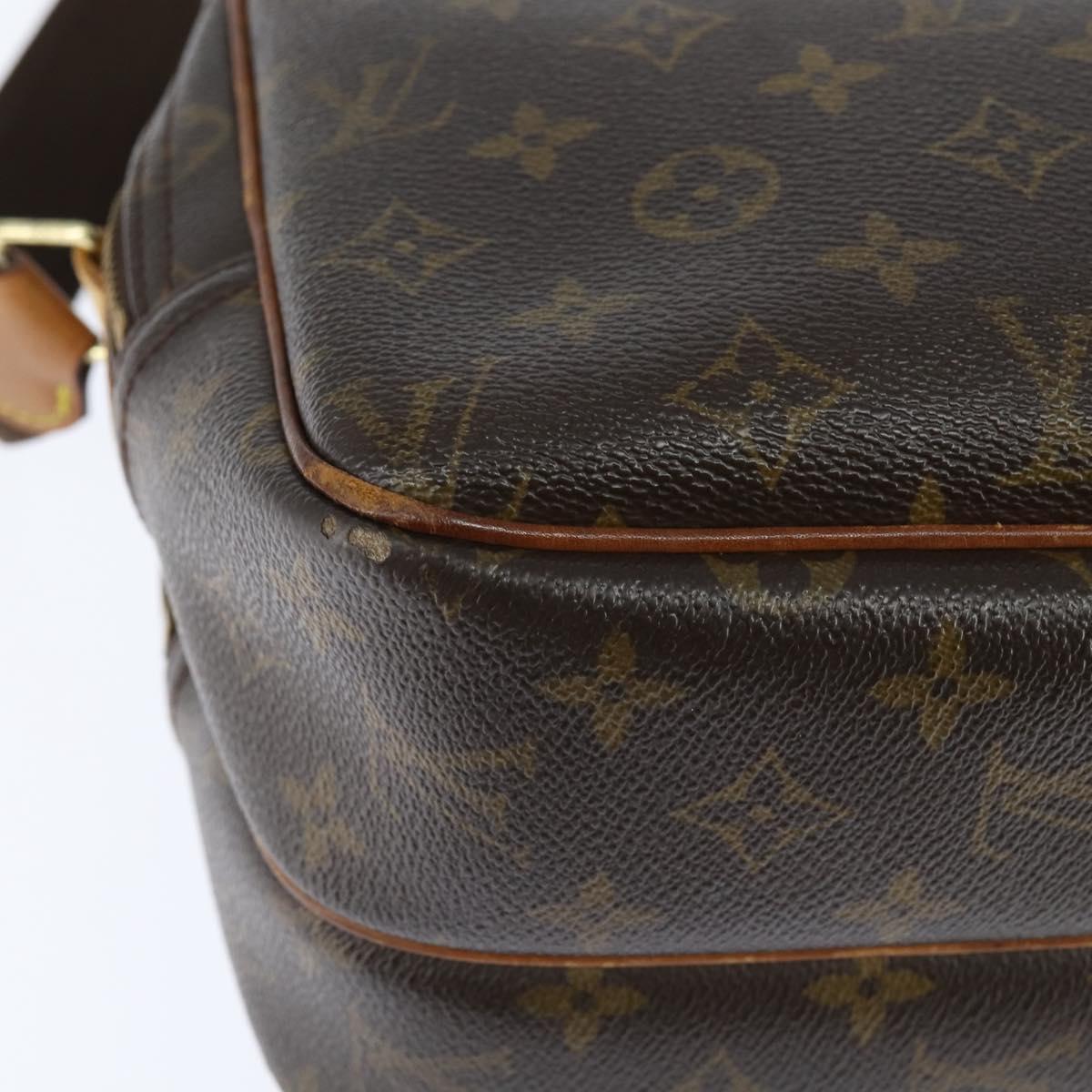 LOUIS VUITTON Monogram Reporter PM Shoulder Bag M45254 LV Auth bs30099