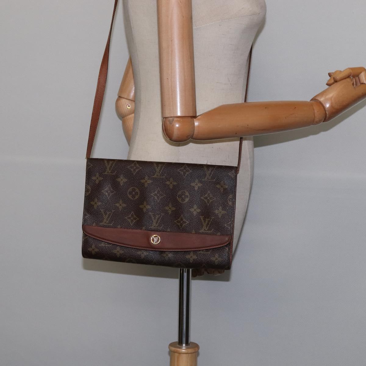 LOUIS VUITTON Monogram Bordeaux 24 Shoulder Bag M51798 LV Auth bs30107