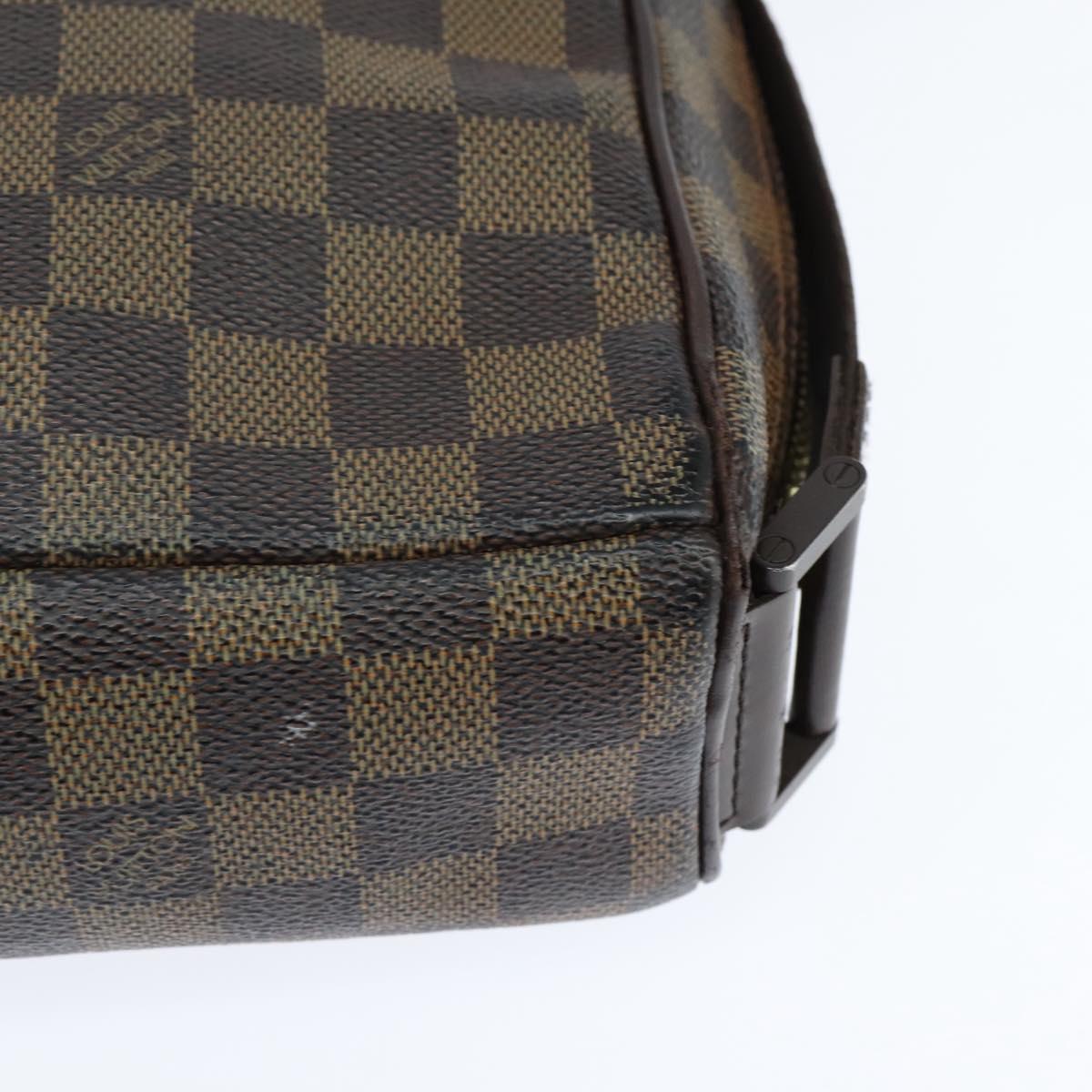 LOUIS VUITTON Damier Ebene Olaf PM Shoulder Bag N41442 LV Auth bs30109