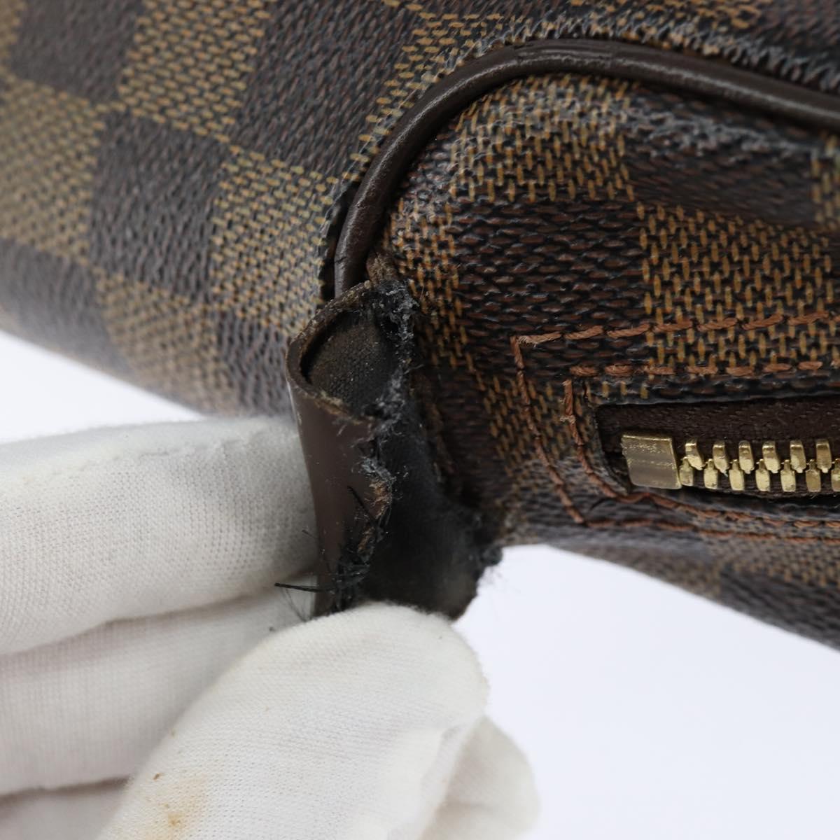 LOUIS VUITTON Damier Ebene Olaf PM Shoulder Bag N41442 LV Auth bs30109