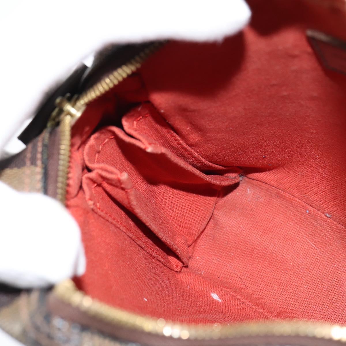 LOUIS VUITTON Damier Ebene Olaf PM Shoulder Bag N41442 LV Auth bs30109