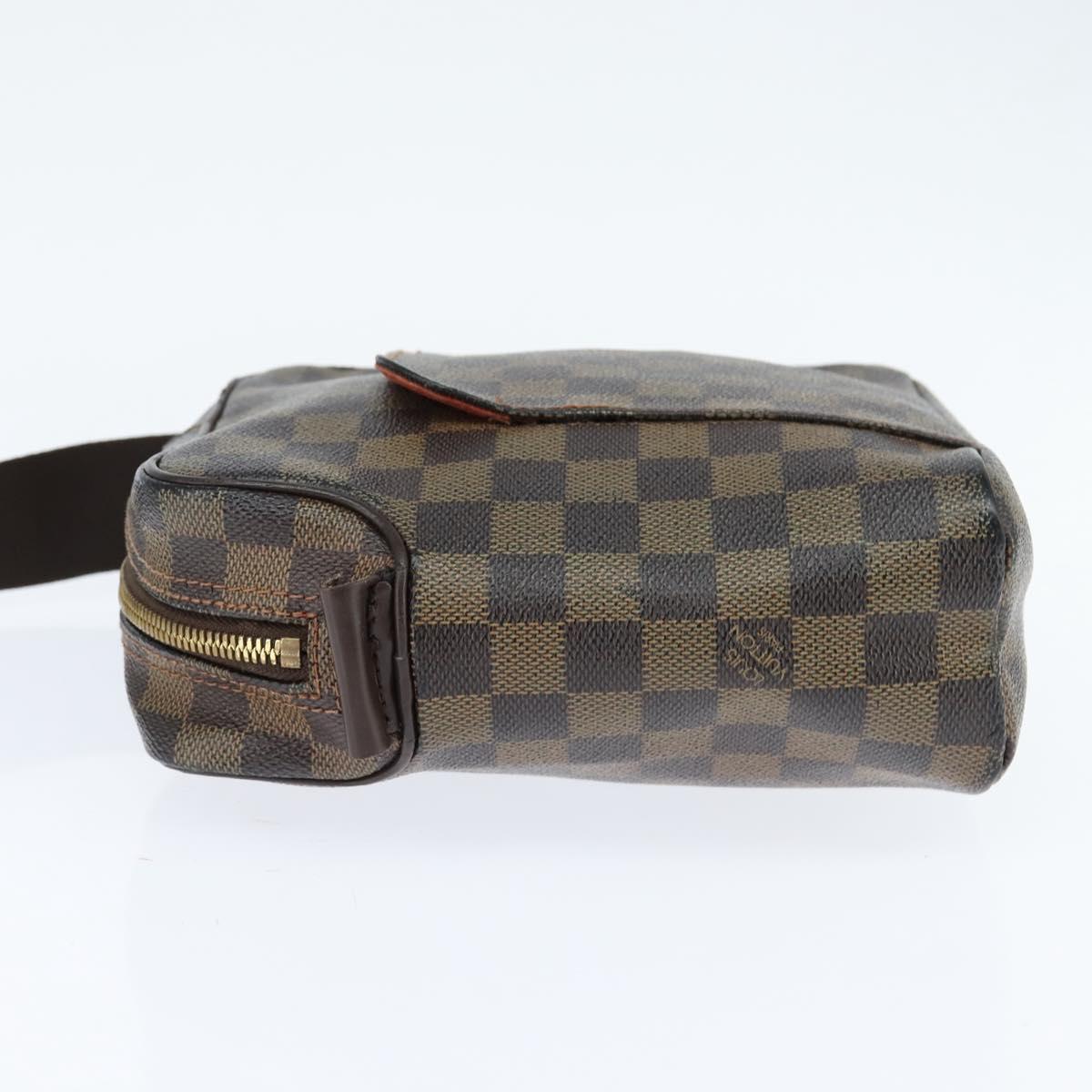 LOUIS VUITTON Damier Ebene Olaf PM Shoulder Bag N41442 LV Auth bs30109