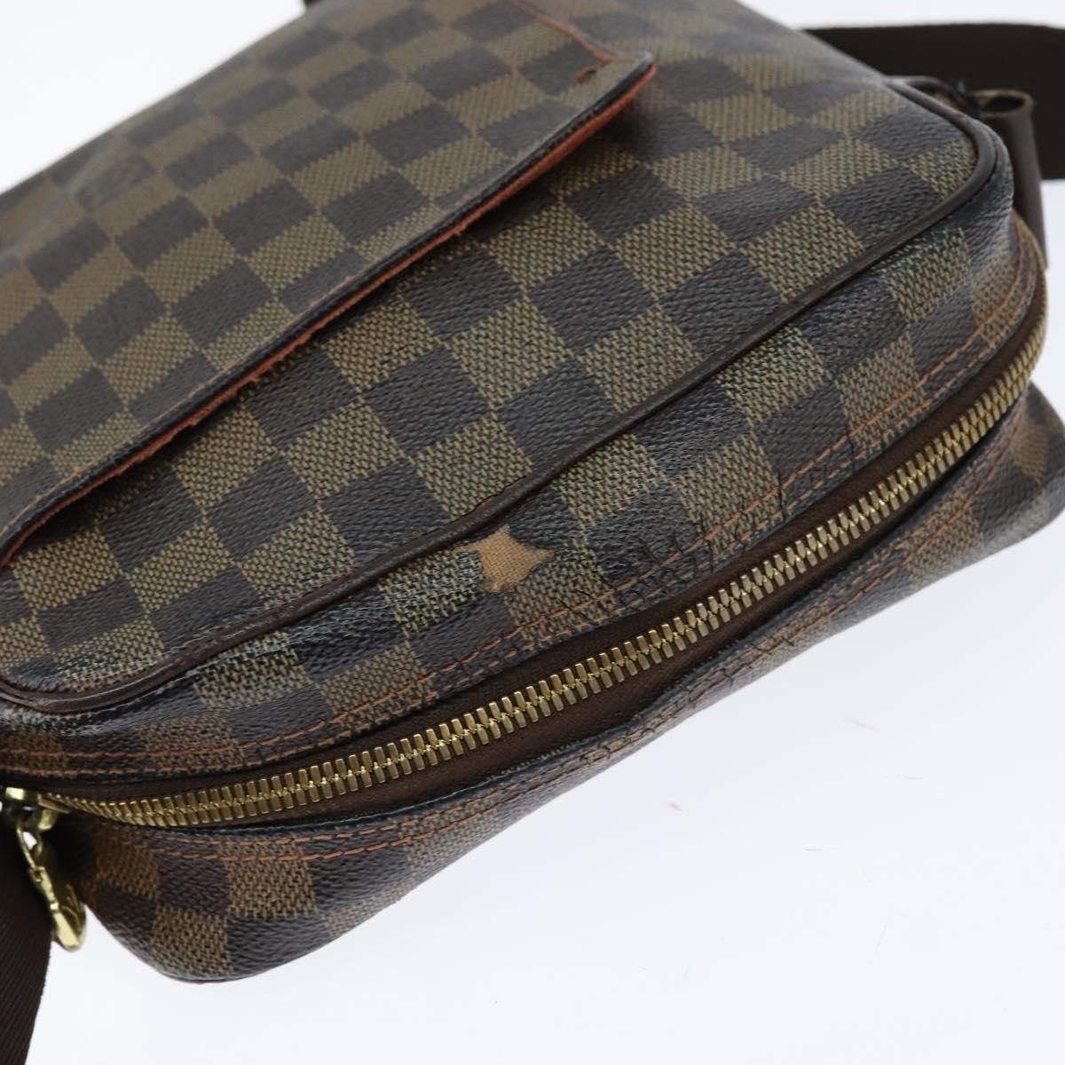 LOUIS VUITTON Damier Ebene Olaf PM Shoulder Bag N41442 LV Auth bs30109