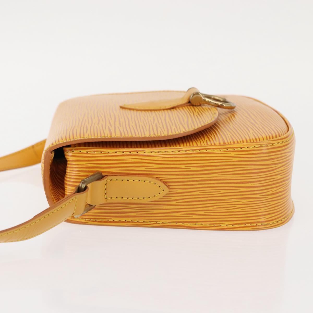 LOUIS VUITTON Epi Saint Cloud PM Shoulder Bag Yellow M52219 LV Auth bs30112