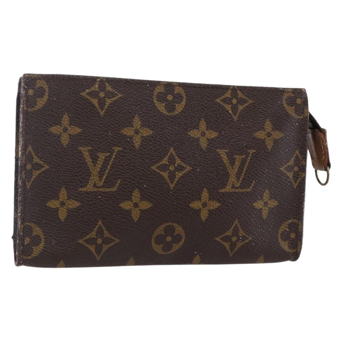 LOUIS VUITTON Monogram Bucket PM Accessory Pouch LV Auth bs30116