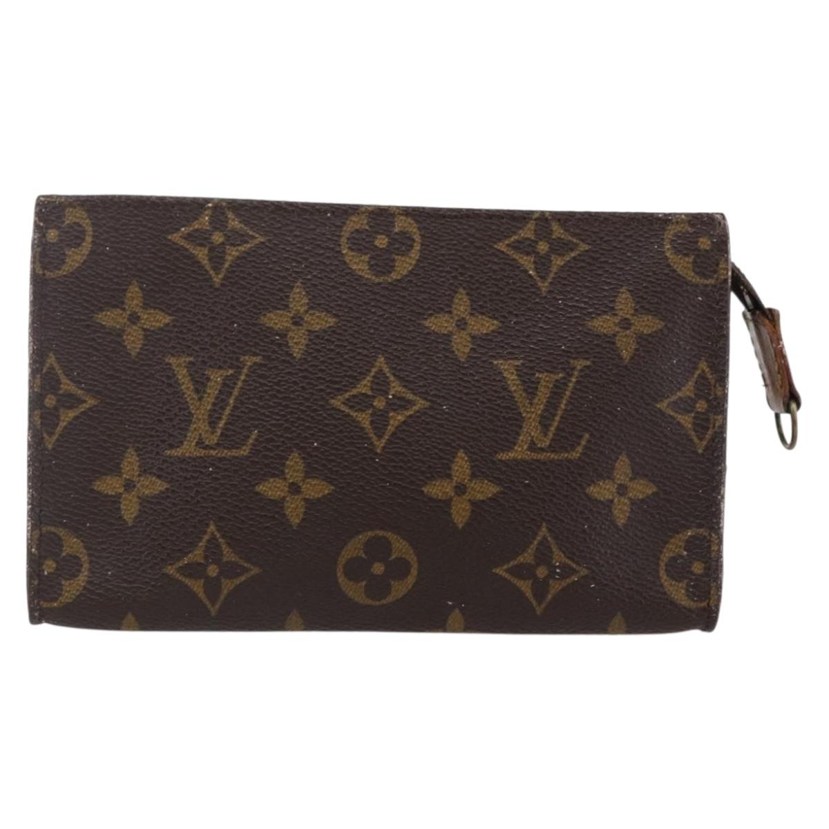 LOUIS VUITTON Monogram Bucket PM Accessory Pouch LV Auth bs30116