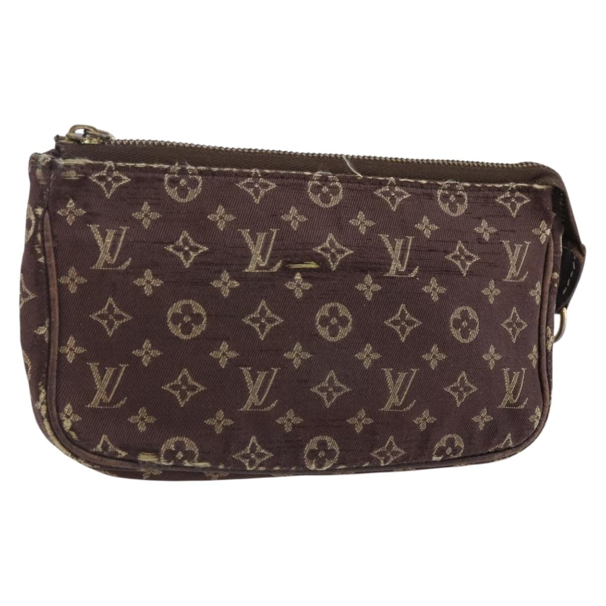LOUIS VUITTON Monogram Idylle Mini Pochette Pouch Fuzan M62997 LV Auth bs30118