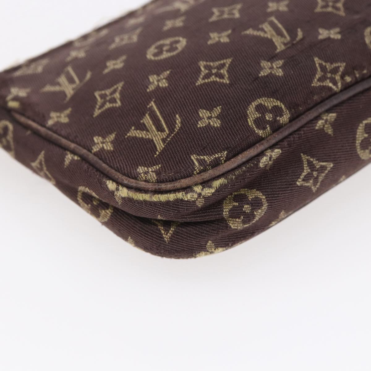 LOUIS VUITTON Monogram Idylle Mini Pochette Pouch Fuzan M62997 LV Auth bs30118