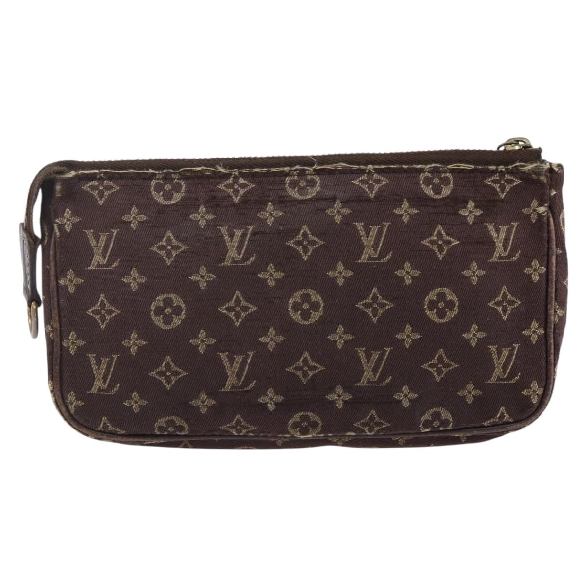 LOUIS VUITTON Monogram Idylle Mini Pochette Pouch Fuzan M62997 LV Auth bs30118