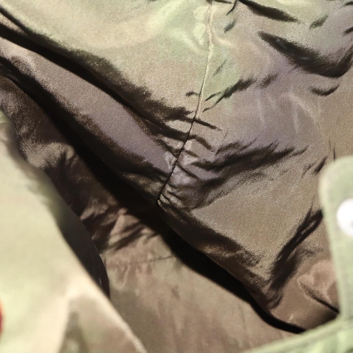 PRADA Tote Bag Nylon Khaki Auth bs30124