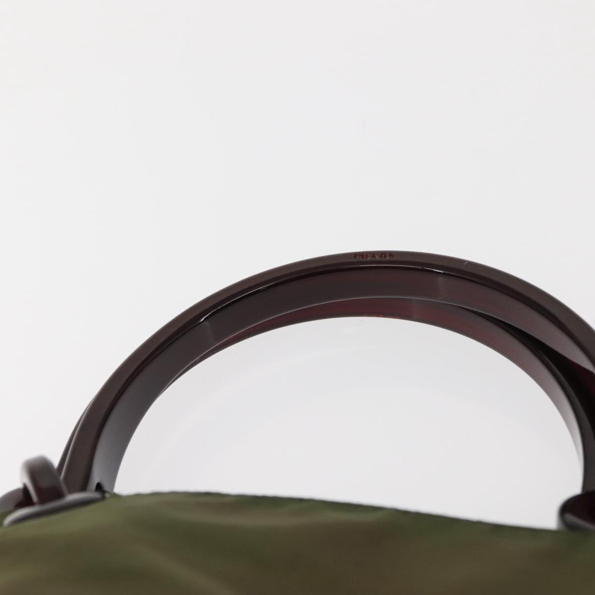 PRADA Tote Bag Nylon Khaki Auth bs30124