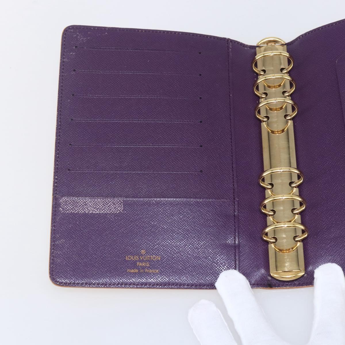 LOUIS VUITTON Epi Agenda MM Day Planner Cover Yellow R20049 LV Auth bs30137