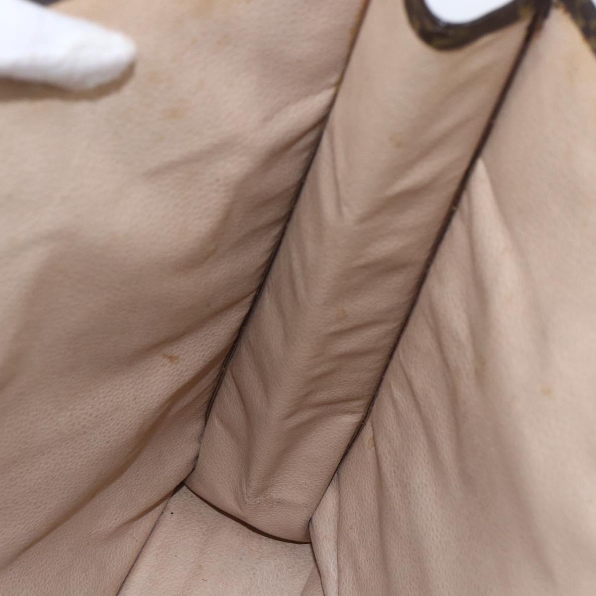 LOUIS VUITTON Monogram Sac Plat Hand Bag M51140 LV Auth bs30140