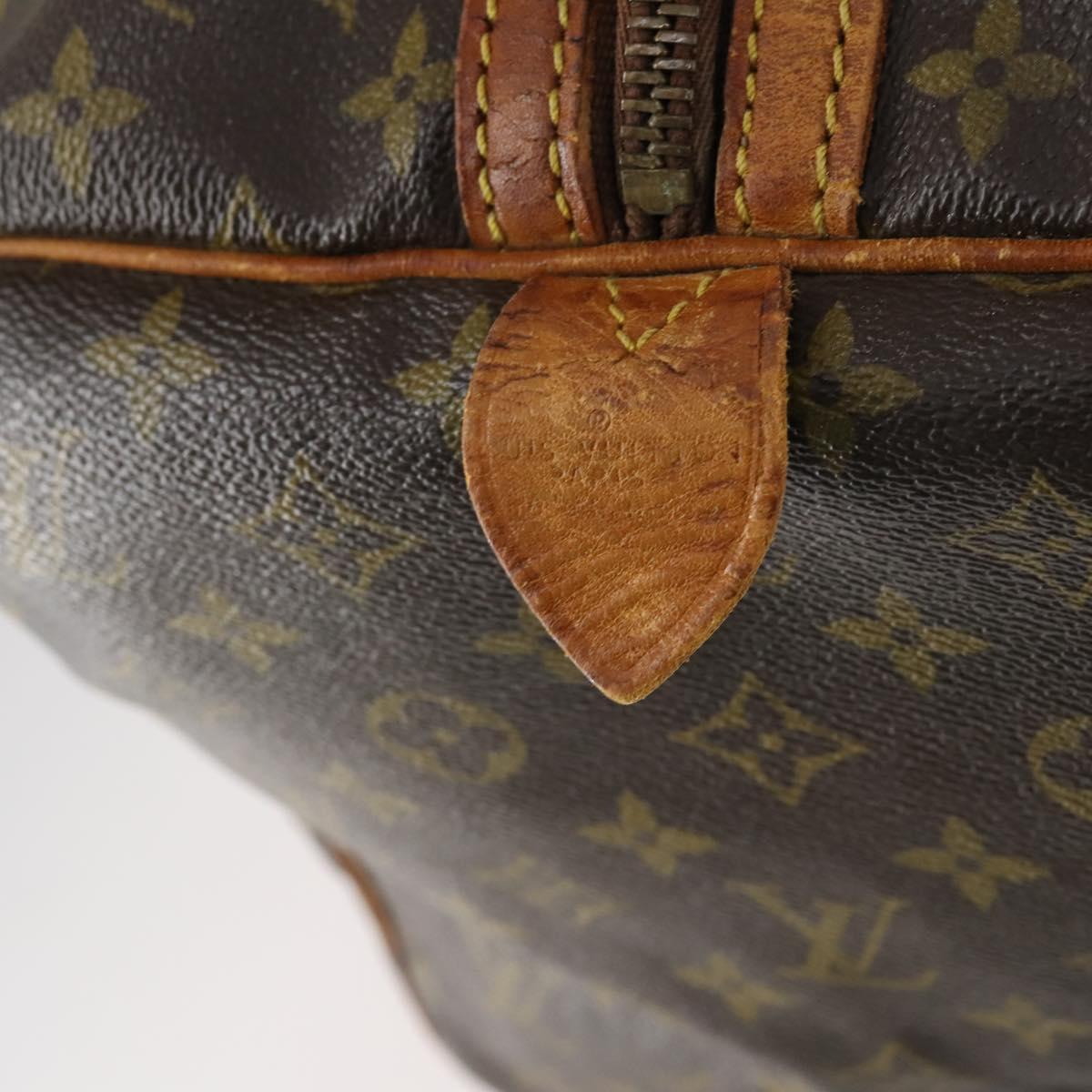 LOUIS VUITTON Monogram Sac Souple 55 Boston Bag M41622 LV Auth bs30141