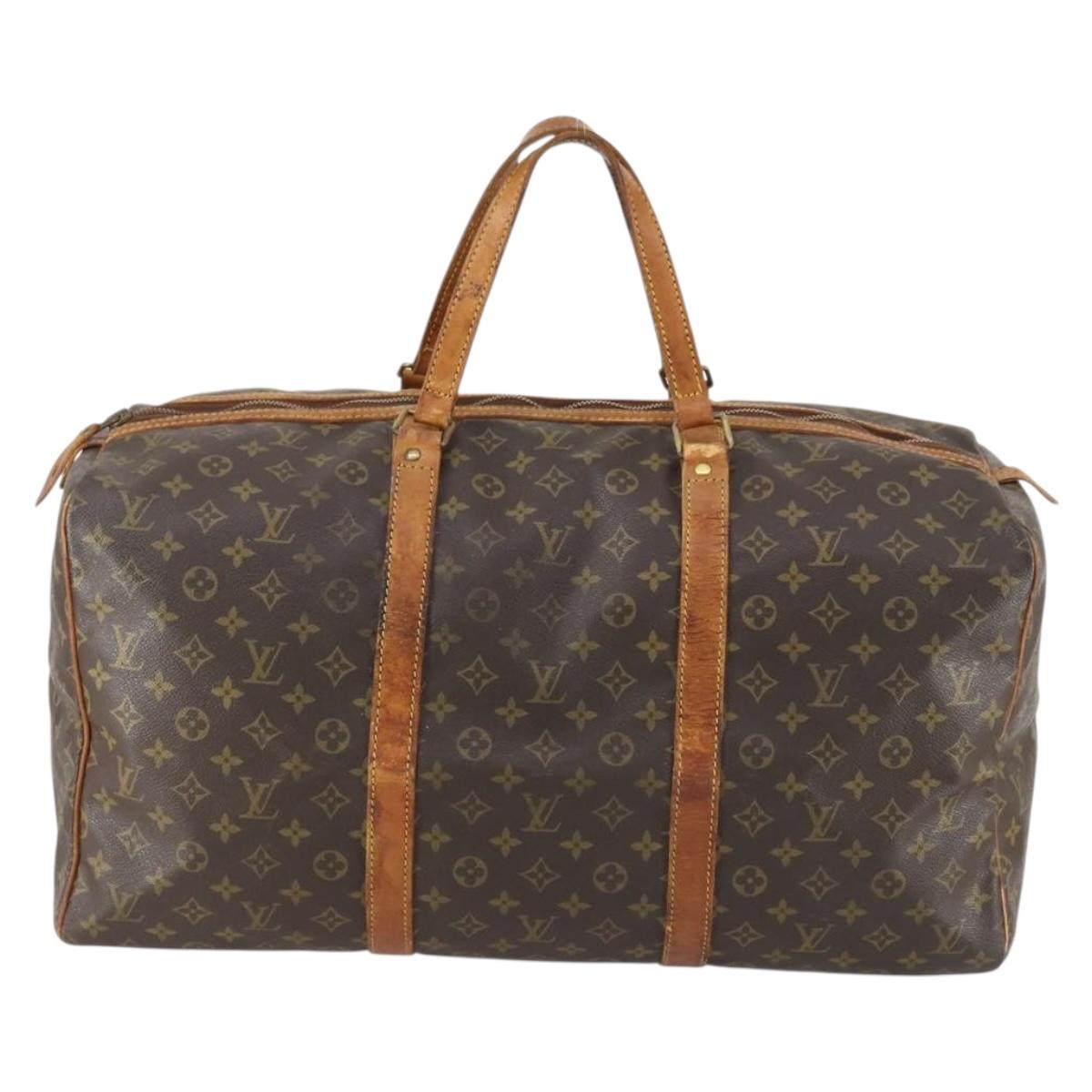 LOUIS VUITTON Monogram Sac Souple 55 Boston Bag M41622 LV Auth bs30141