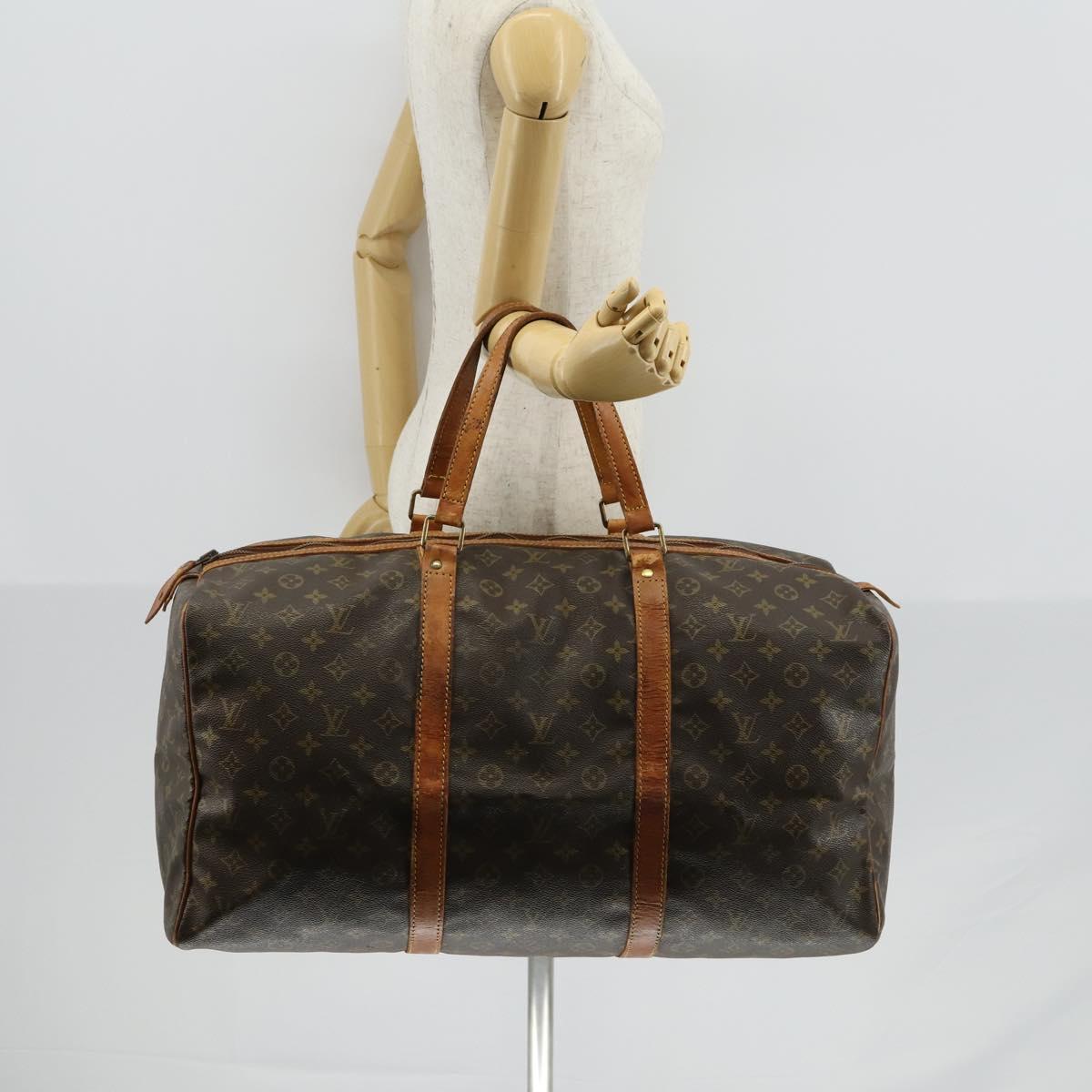 LOUIS VUITTON Monogram Sac Souple 55 Boston Bag M41622 LV Auth bs30141