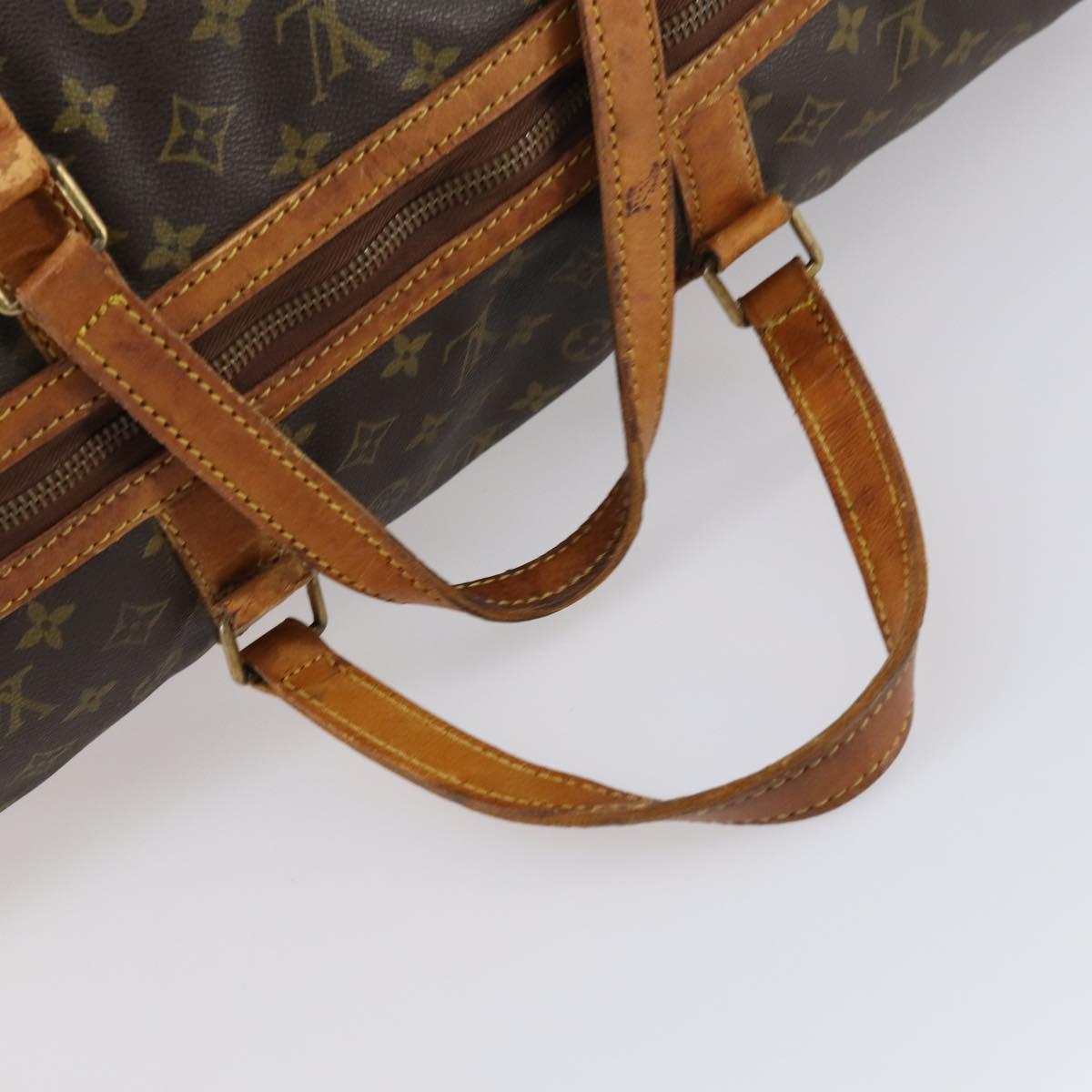 LOUIS VUITTON Monogram Sac Souple 55 Boston Bag M41622 LV Auth bs30141